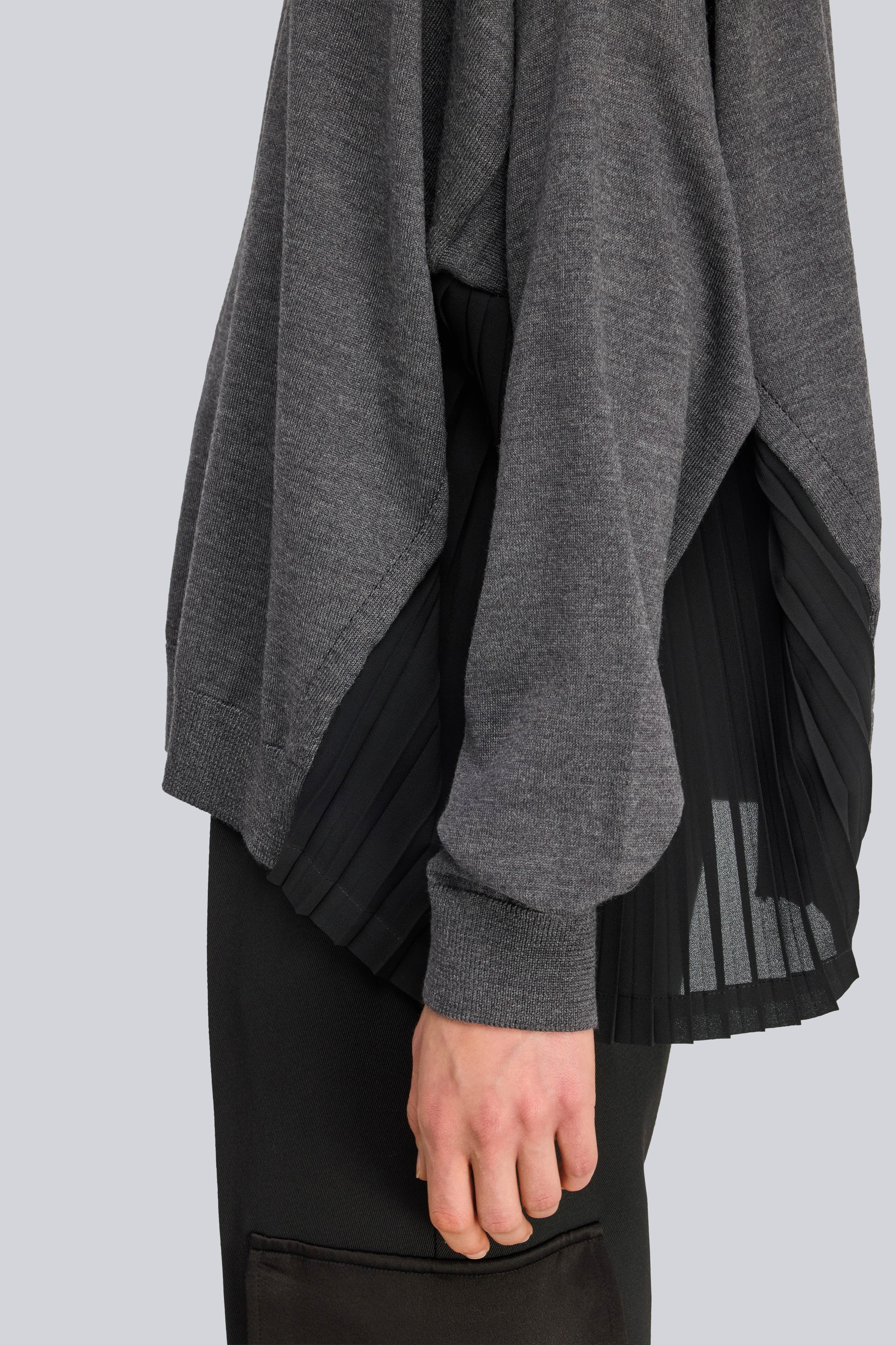 Semicouture Glory maglia lana antracite georgette