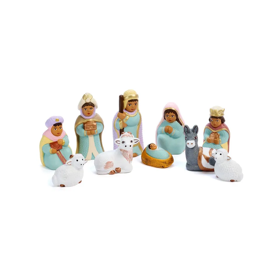 On Earth Cooperative Collection Aurora presepe ceramica 10 figure