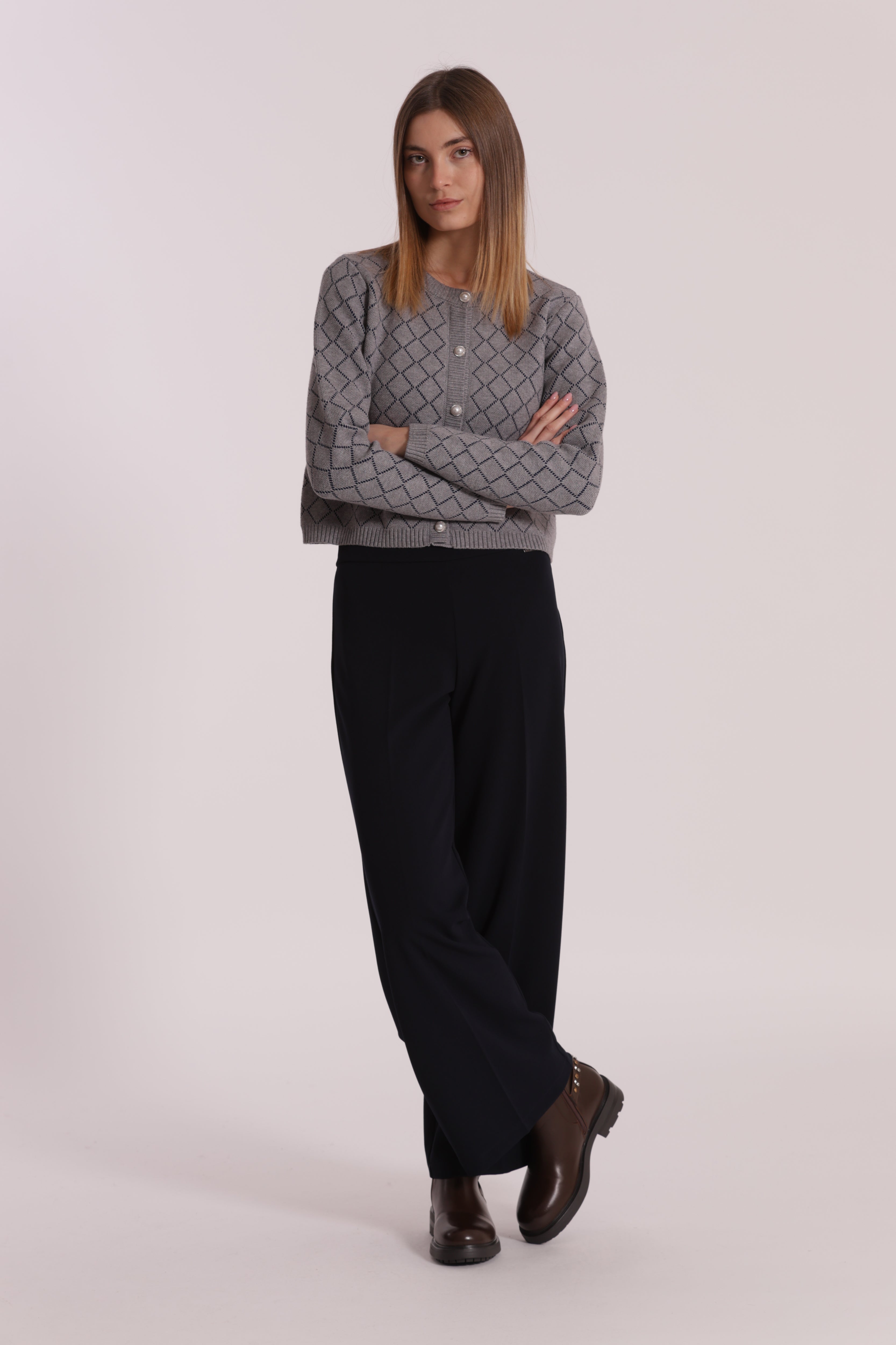 Mimi Mua Palazzo pantaloni in crepe nero