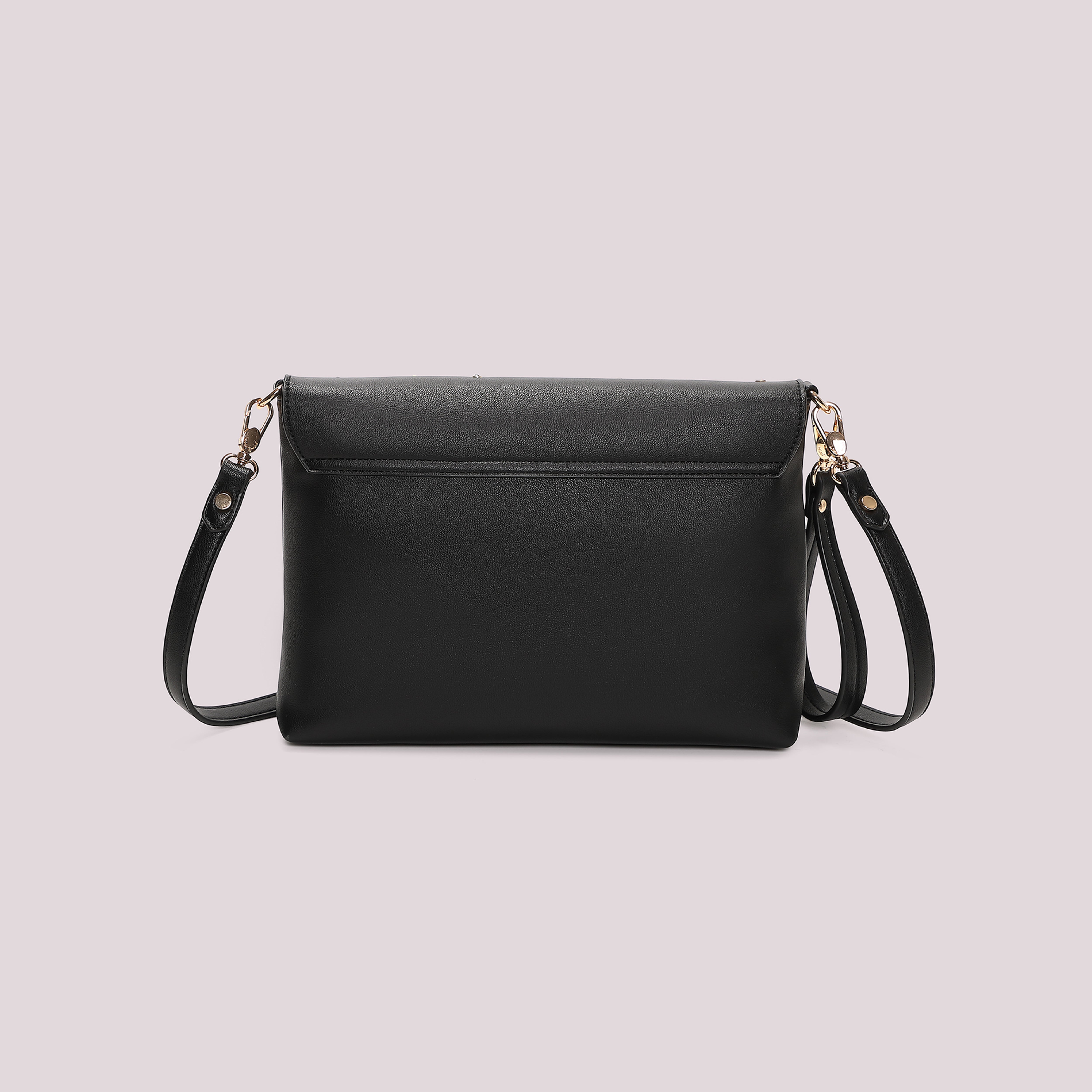 Mimi Mua Borsa Busta Applicazioni Nero 28cm