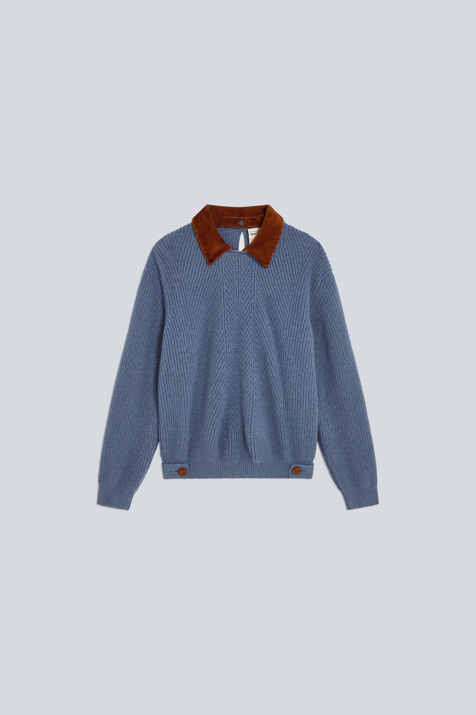 Semicouture Acacia maglia lana merinos avio