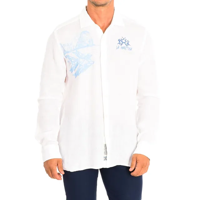 La Martina TMC304-TL319 camicia uomo manica lunga