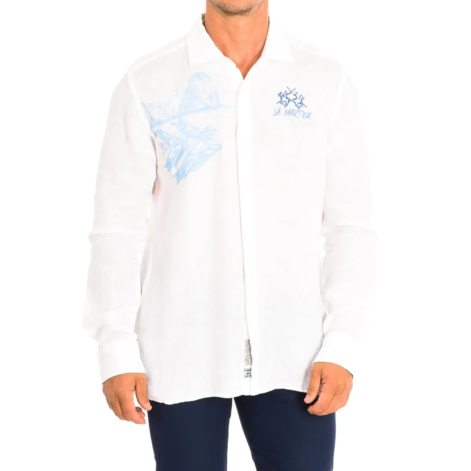 La Martina TMC304-TL319 camicia uomo manica lunga