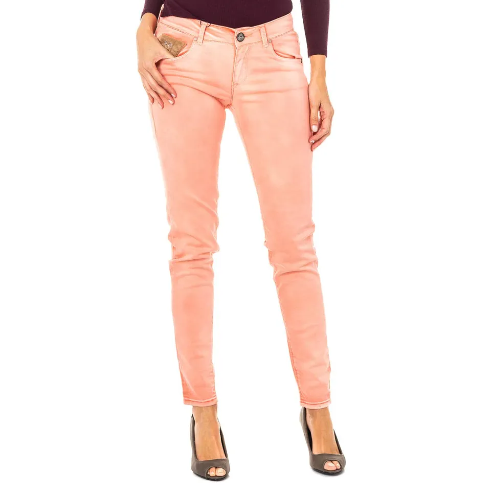 La Martina HWT010 pantaloni skinny donna arancia taglia 40