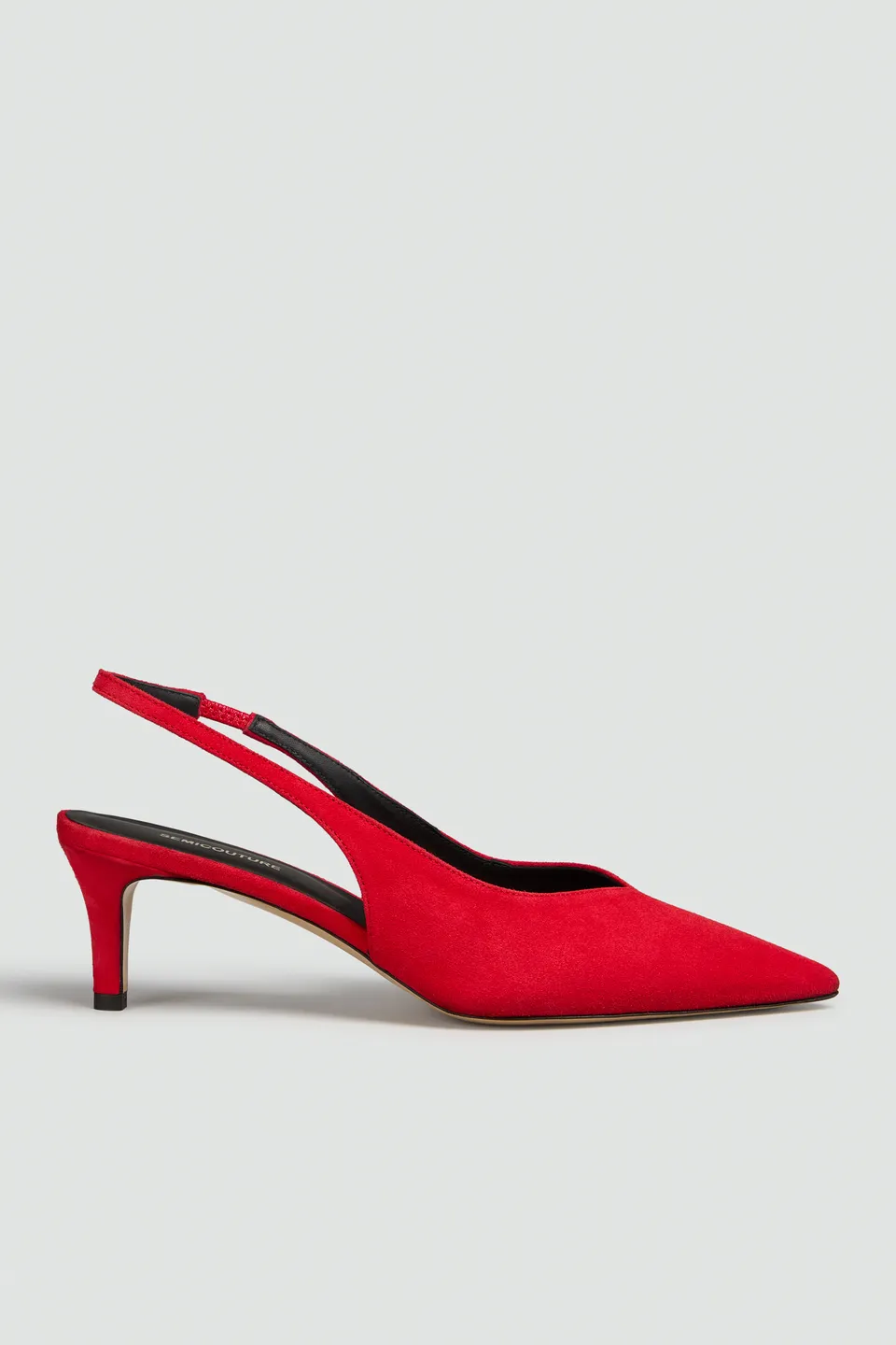 Semicouture Karen decollete pelle rosso lacca