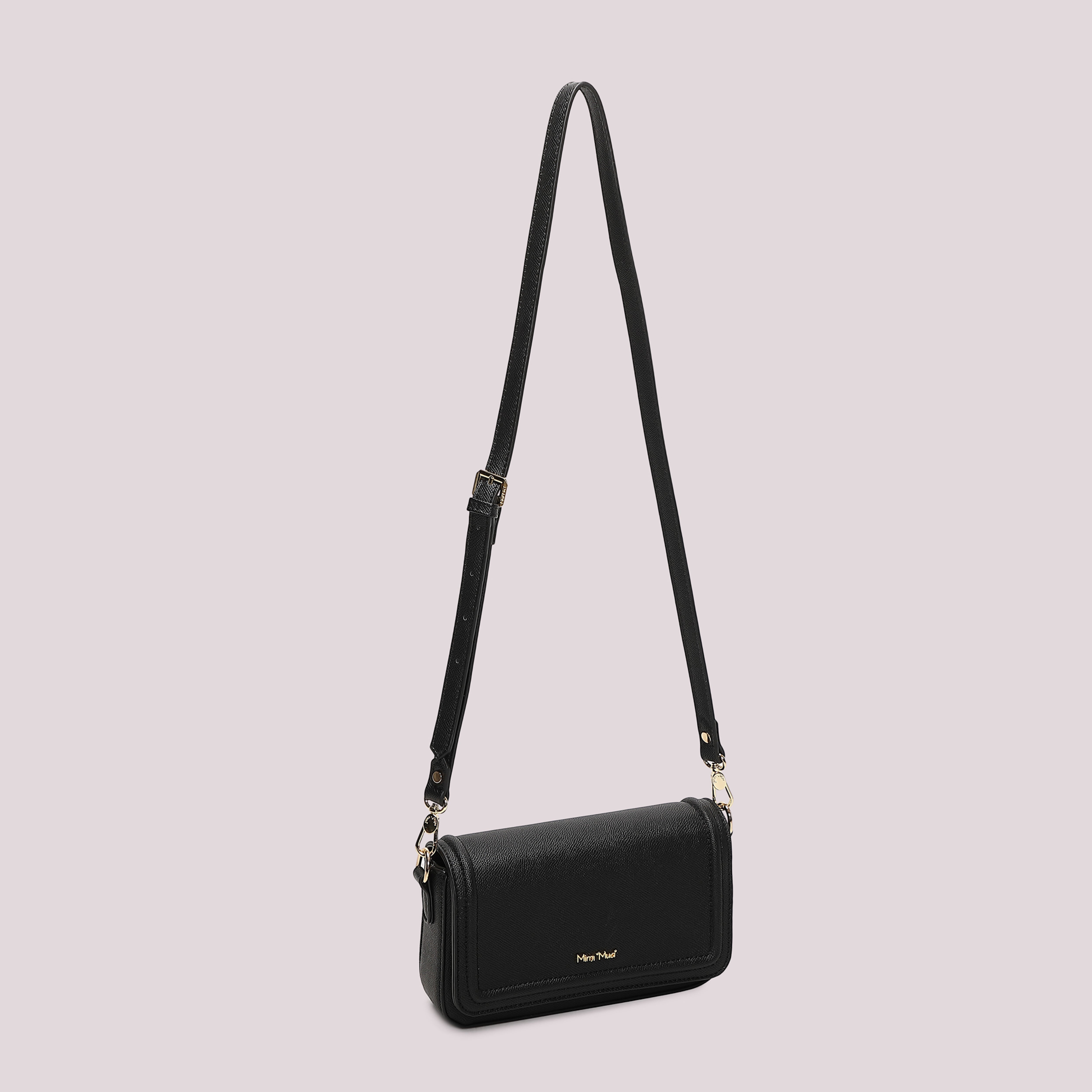 Mimi Mua Borsa Tracolla Rigida Nera Piccola