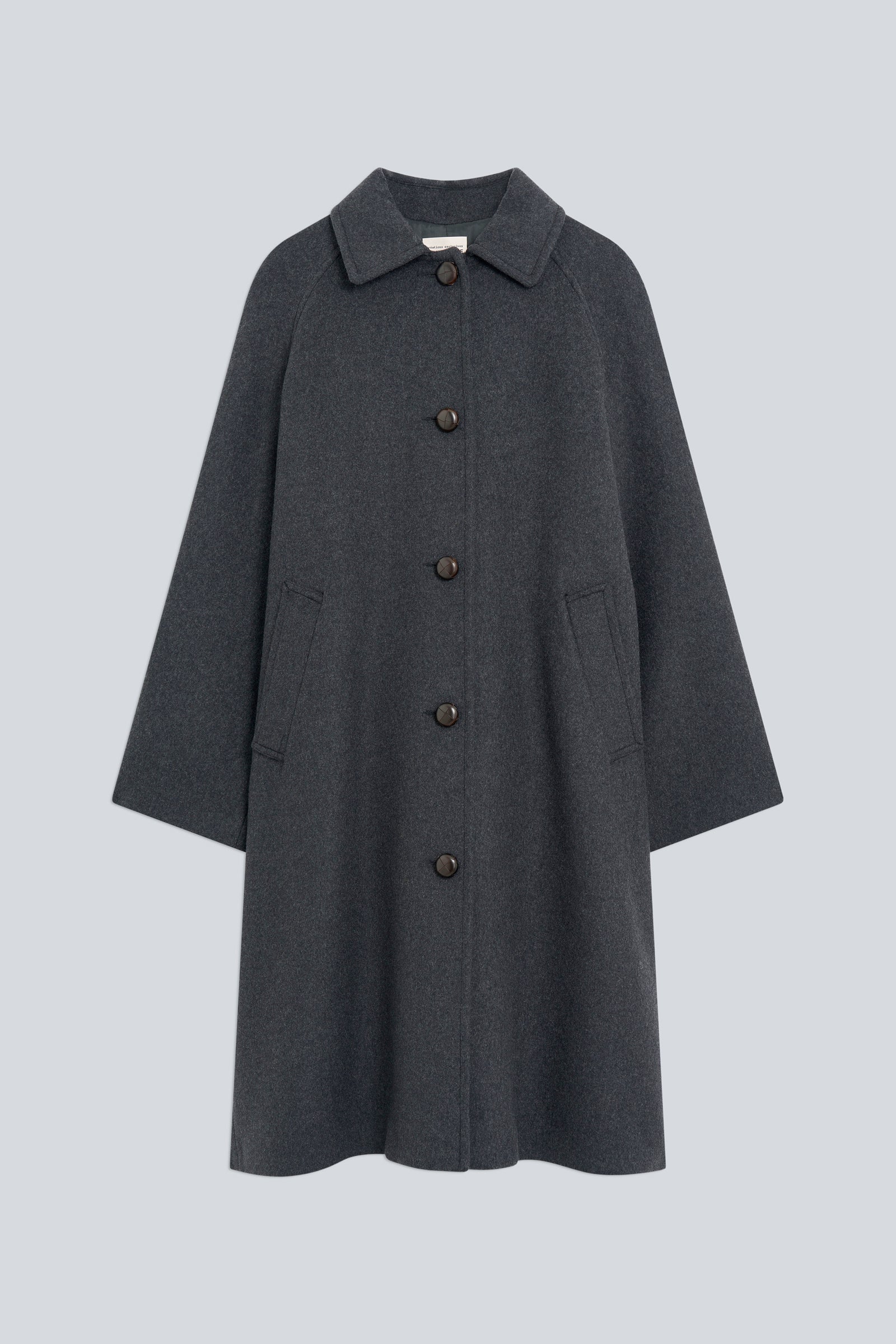 Semicouture Madelaine Y6WV62 trench grigio panno