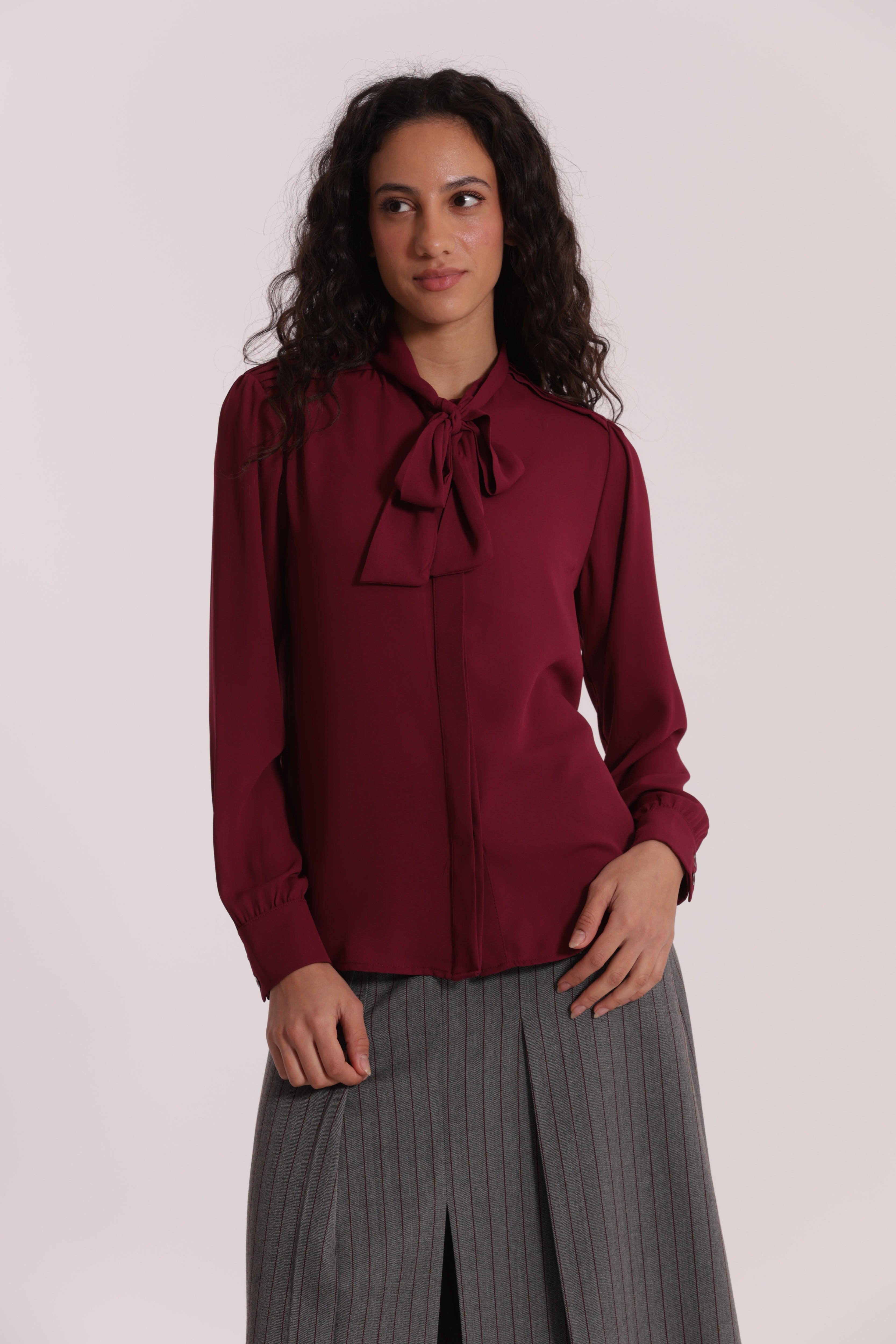 Mimi Mua blusa con fusciacca burro poliestere
