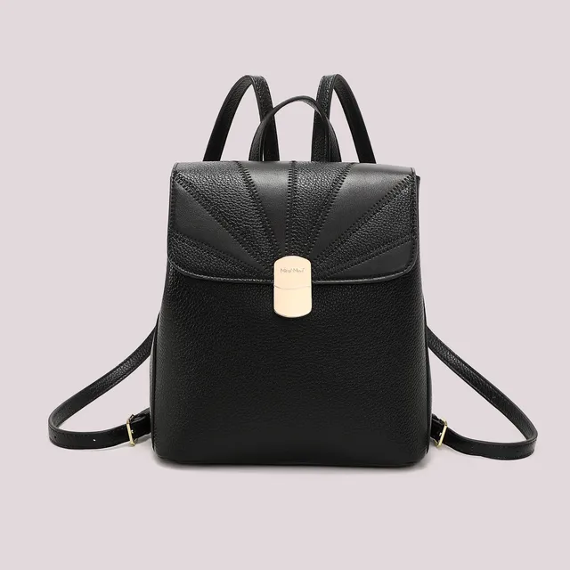 Mimi Mua Patta Patchwork zaino bianco ecopelle