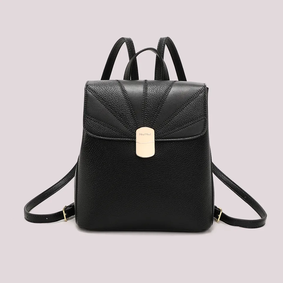 Mimi Mua Patta Patchwork zaino bianco ecopelle