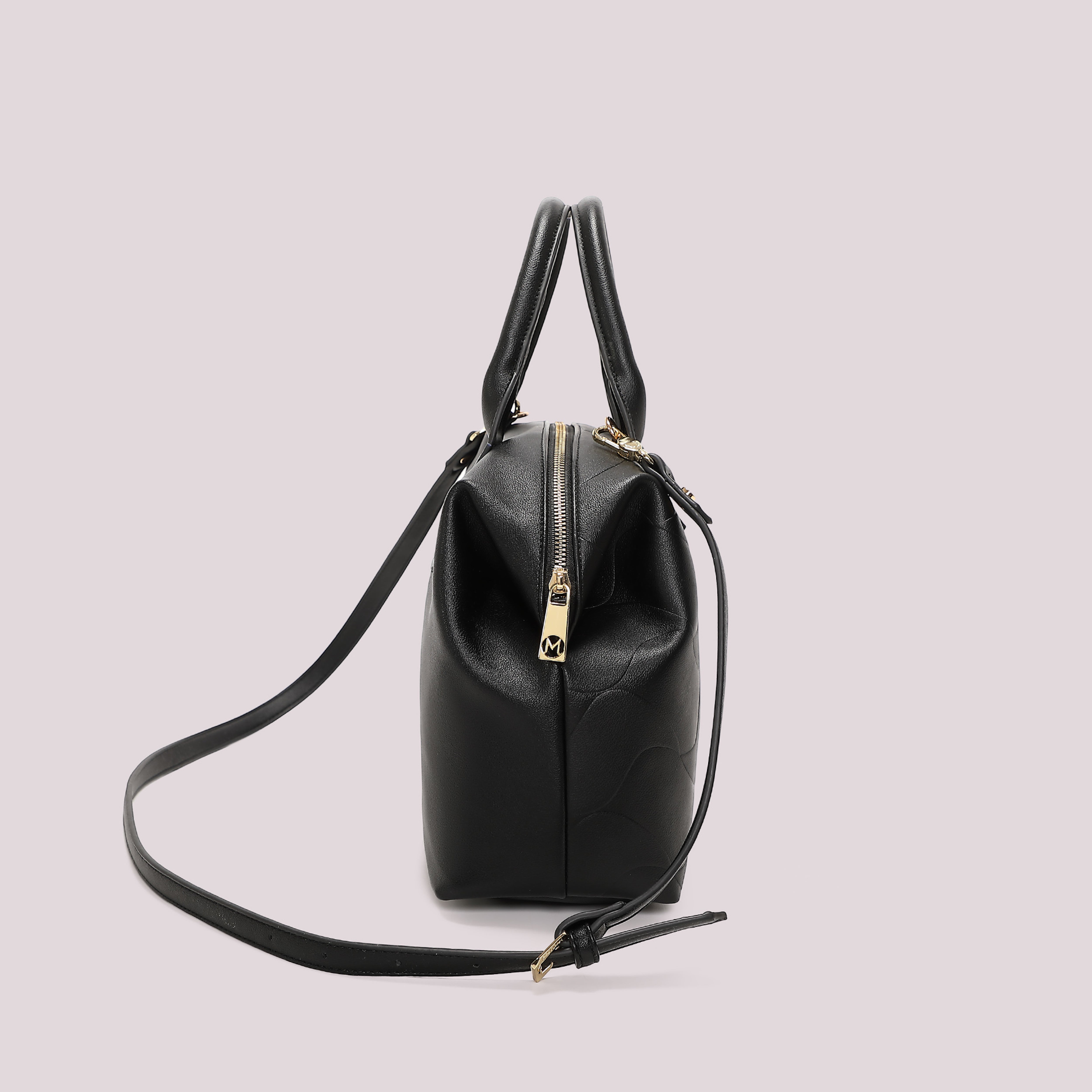 Mimi Mua Bauletto Motivo Onda Borsa Bianco 31 cm