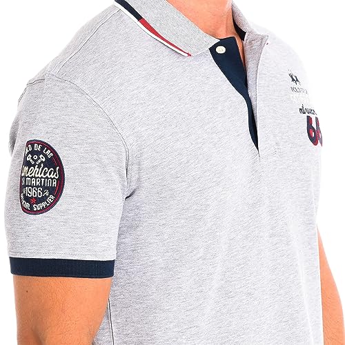 La Martina TMP602-PK097 Polo Uomo Manica Corta Traspirante