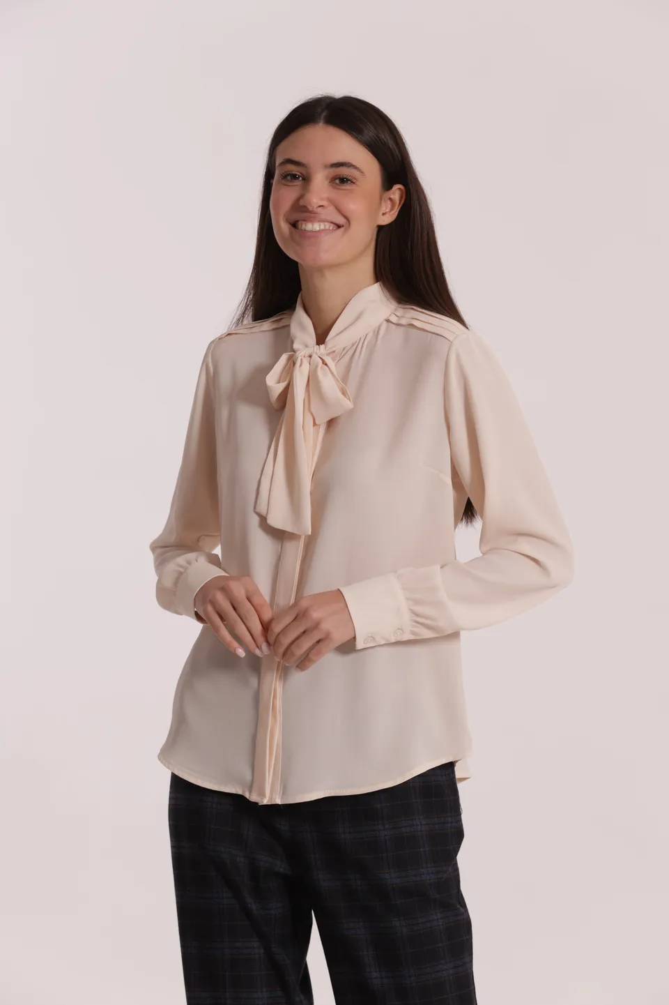 Mimi Mua blusa con fusciacca burro poliestere