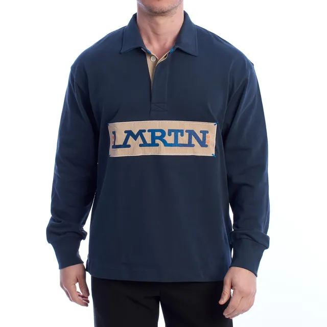 La Martina UMP316-JS305 polo uomo maniche lunghe over fit