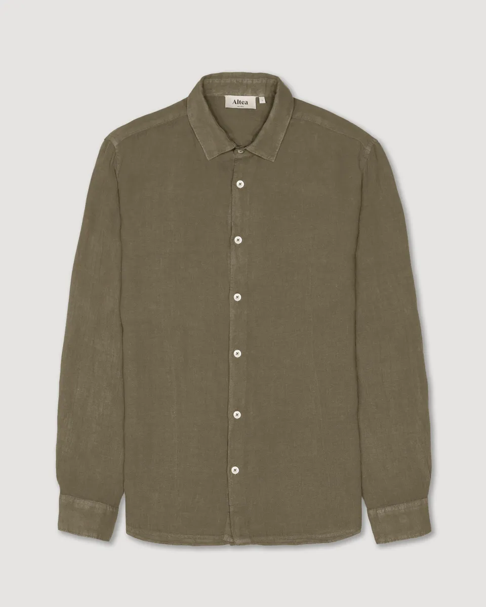 Altea Bond Camicia Lino Army Regular