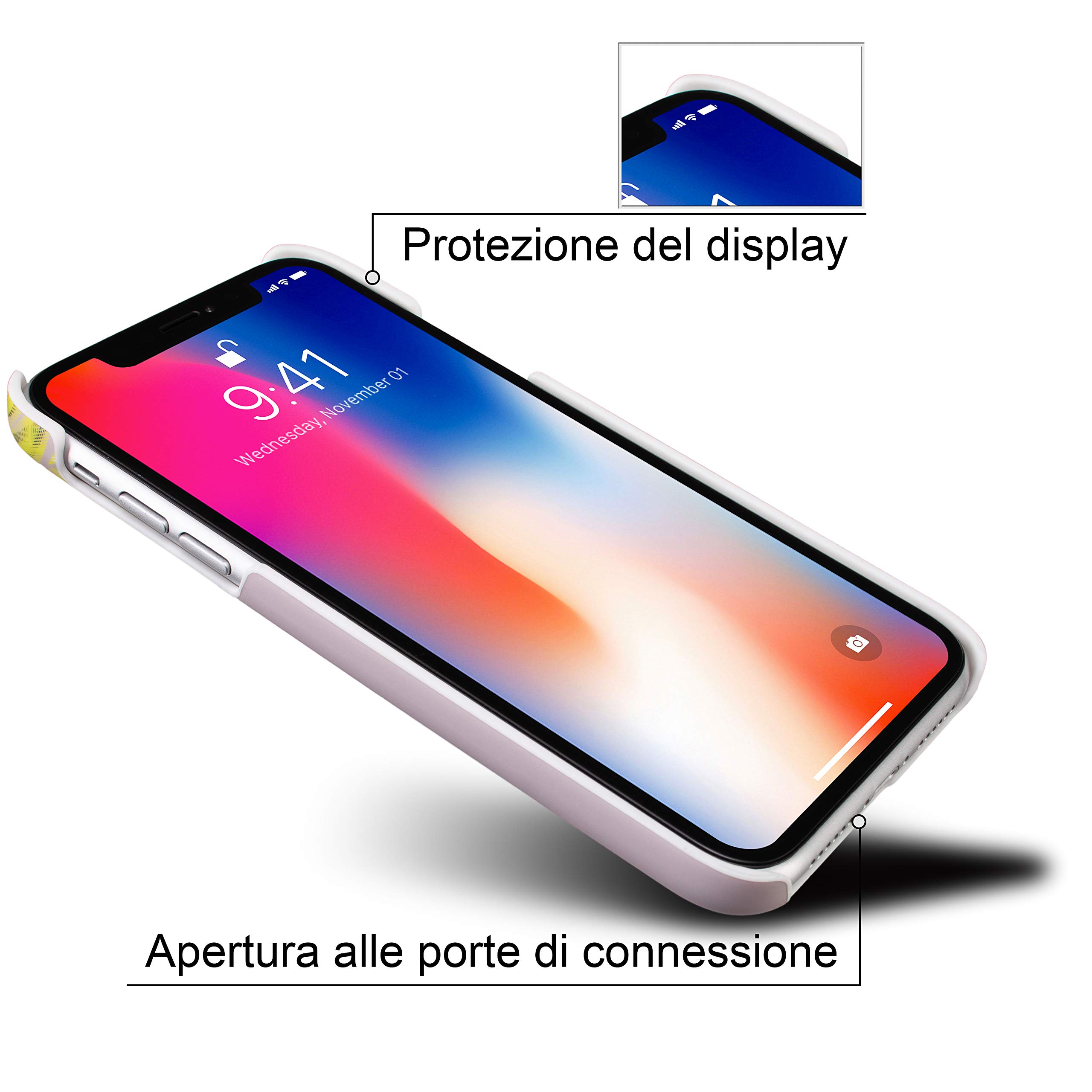 Marcelo Burlon cover iPhone 11 Pro Max antiurto nera