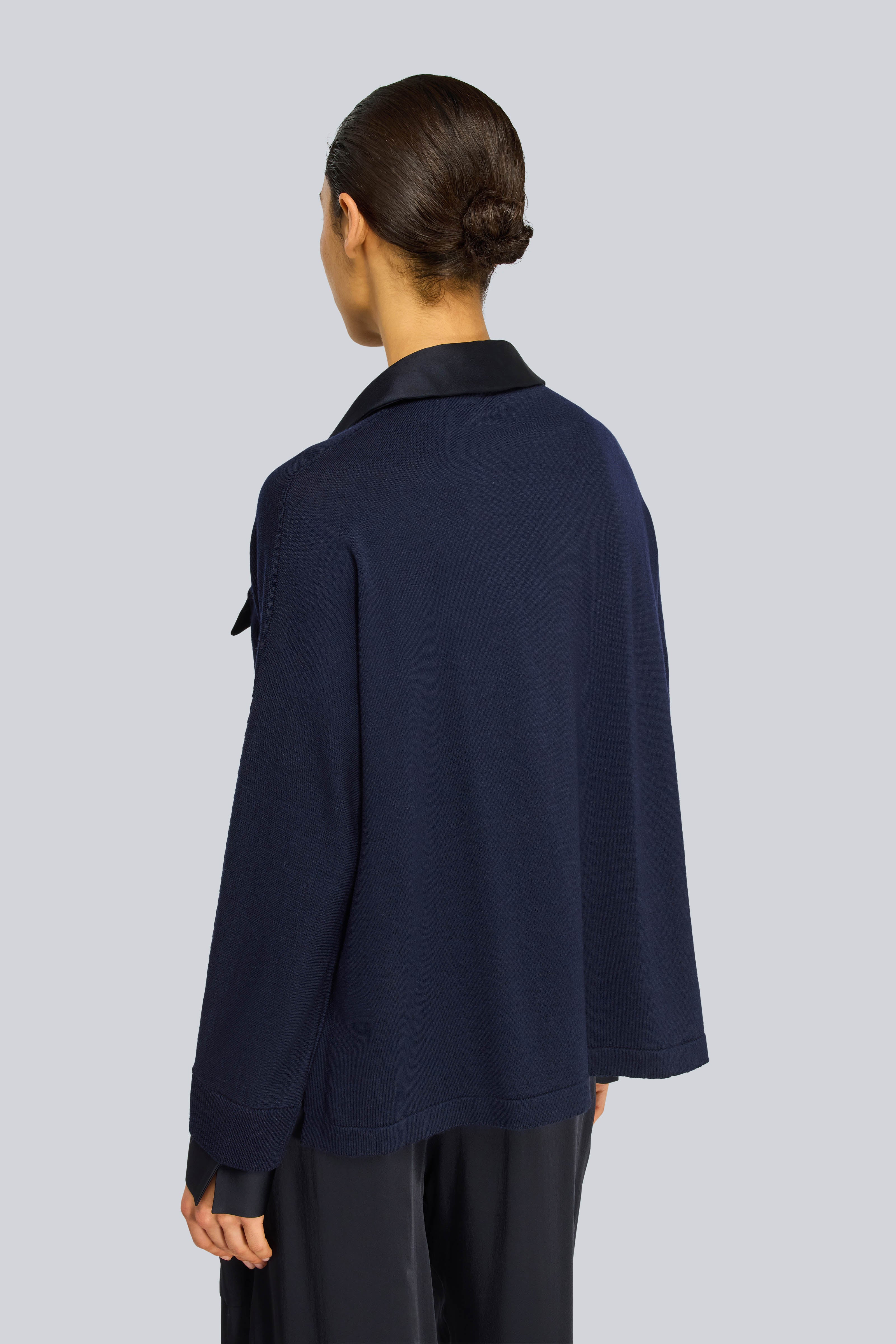 Semicouture Laetitia maglia in lana blu notte