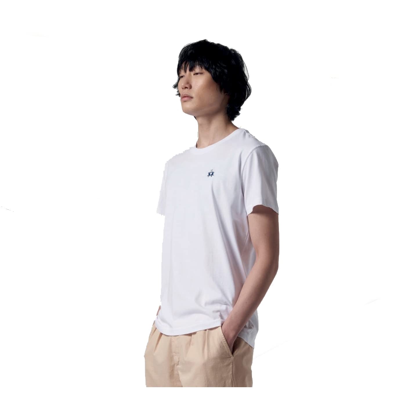 La Martina Serge t-shirt uomo cotone blu taglia M
