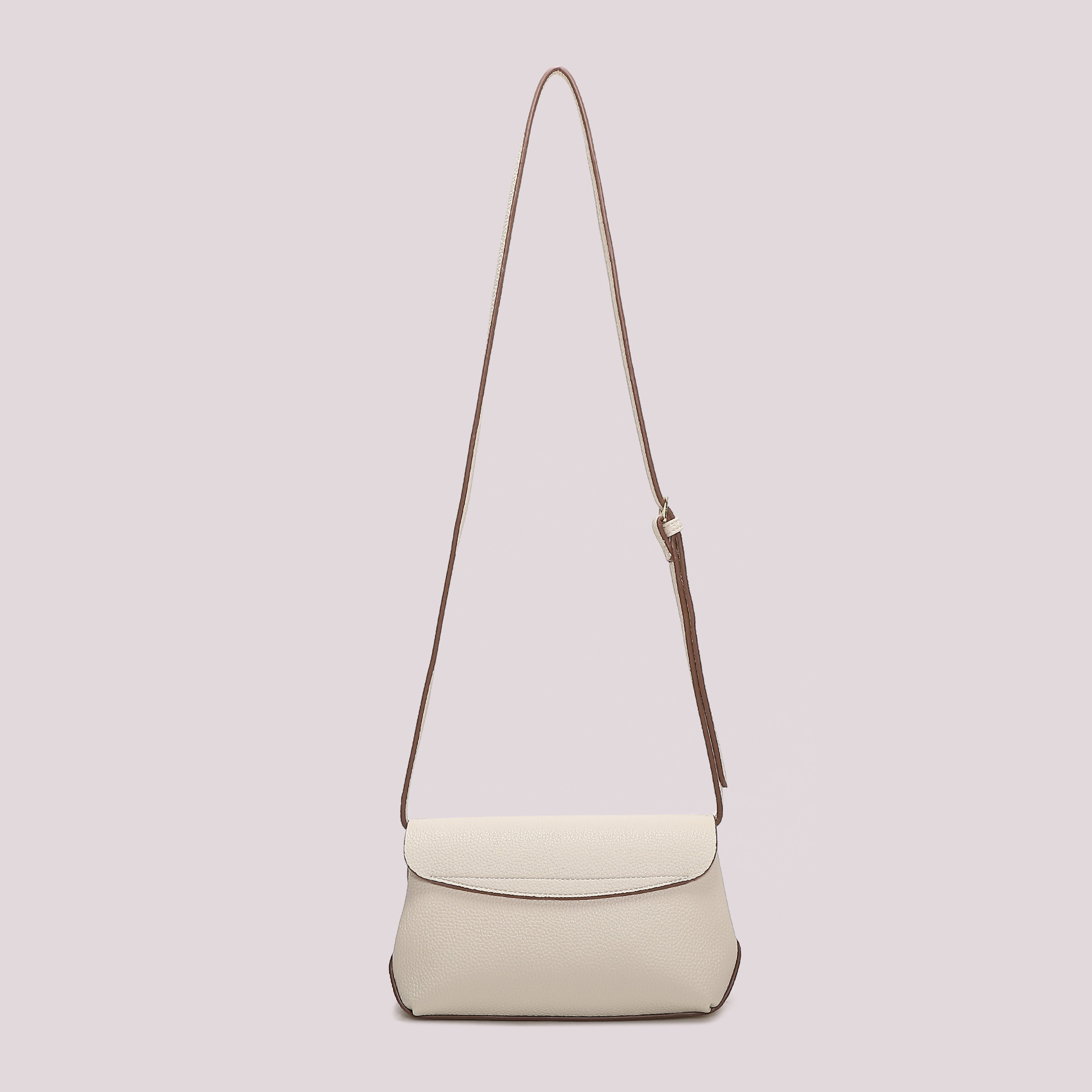 Mimi Mua Borsa a Tracolla con Patta borsetta nera 23 cm