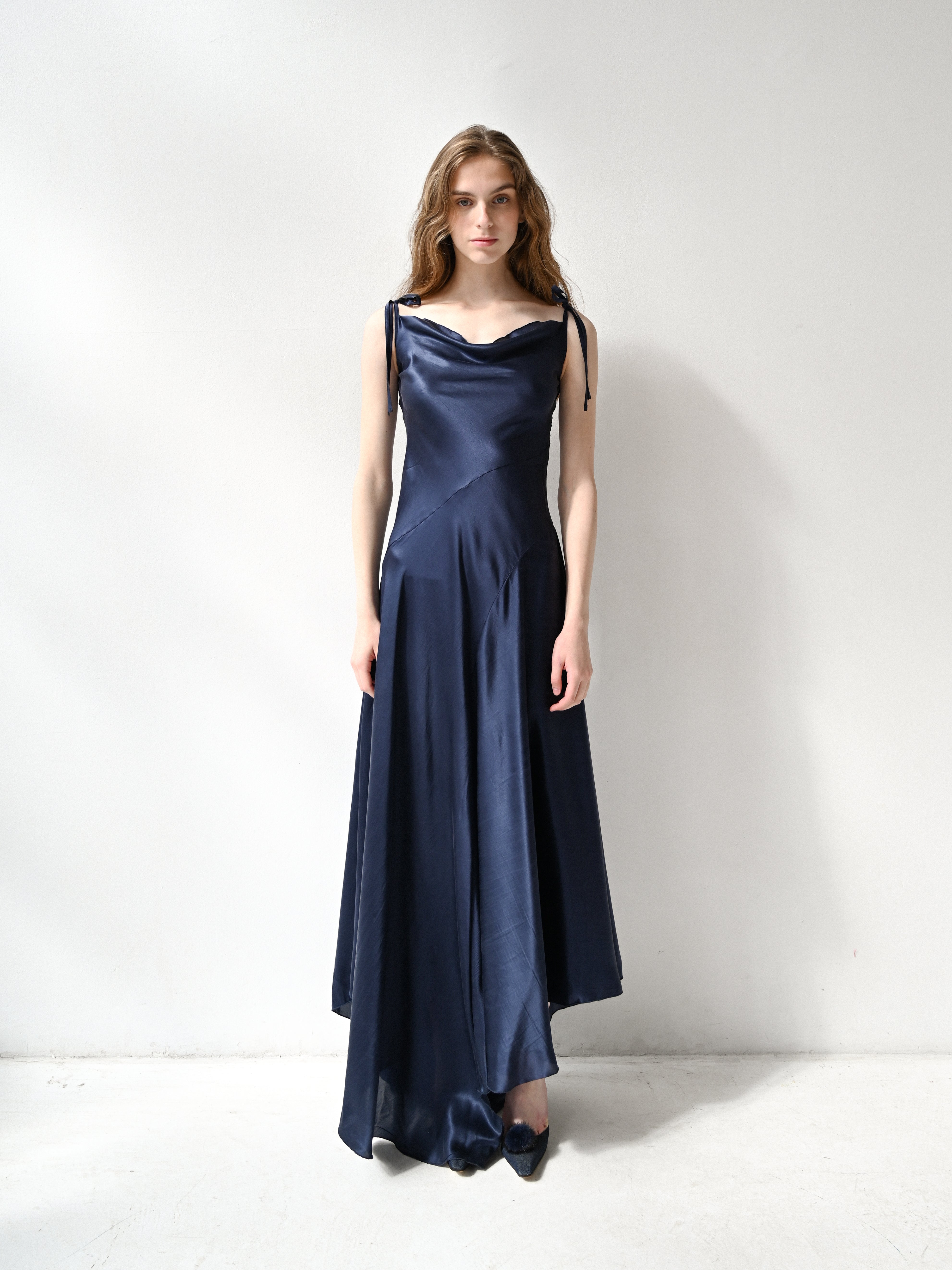 Giglio Tigrato Cleo Dress III abito seta blu