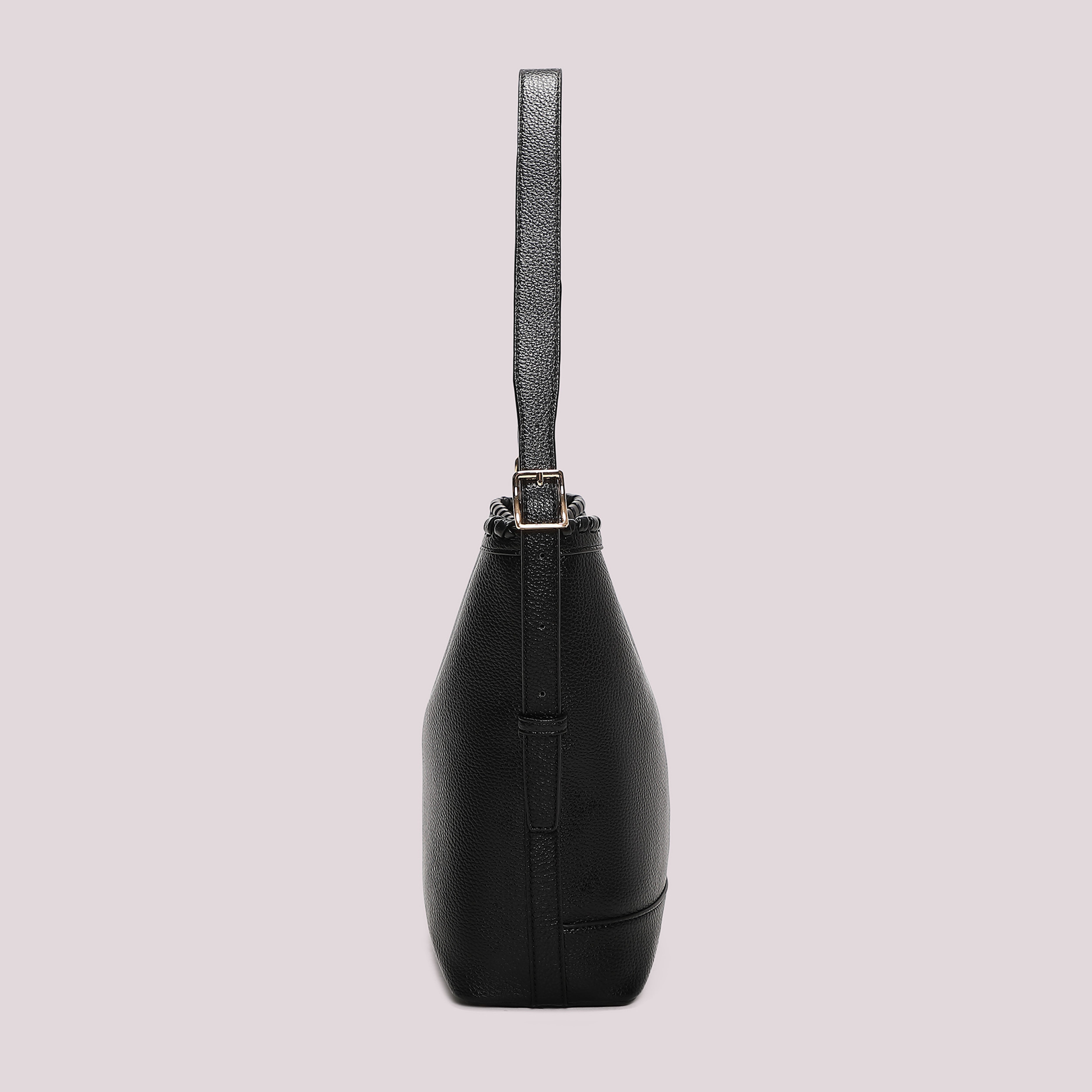 Mimi Mua Borsa Secchiello Bordo Intrecciato Nero