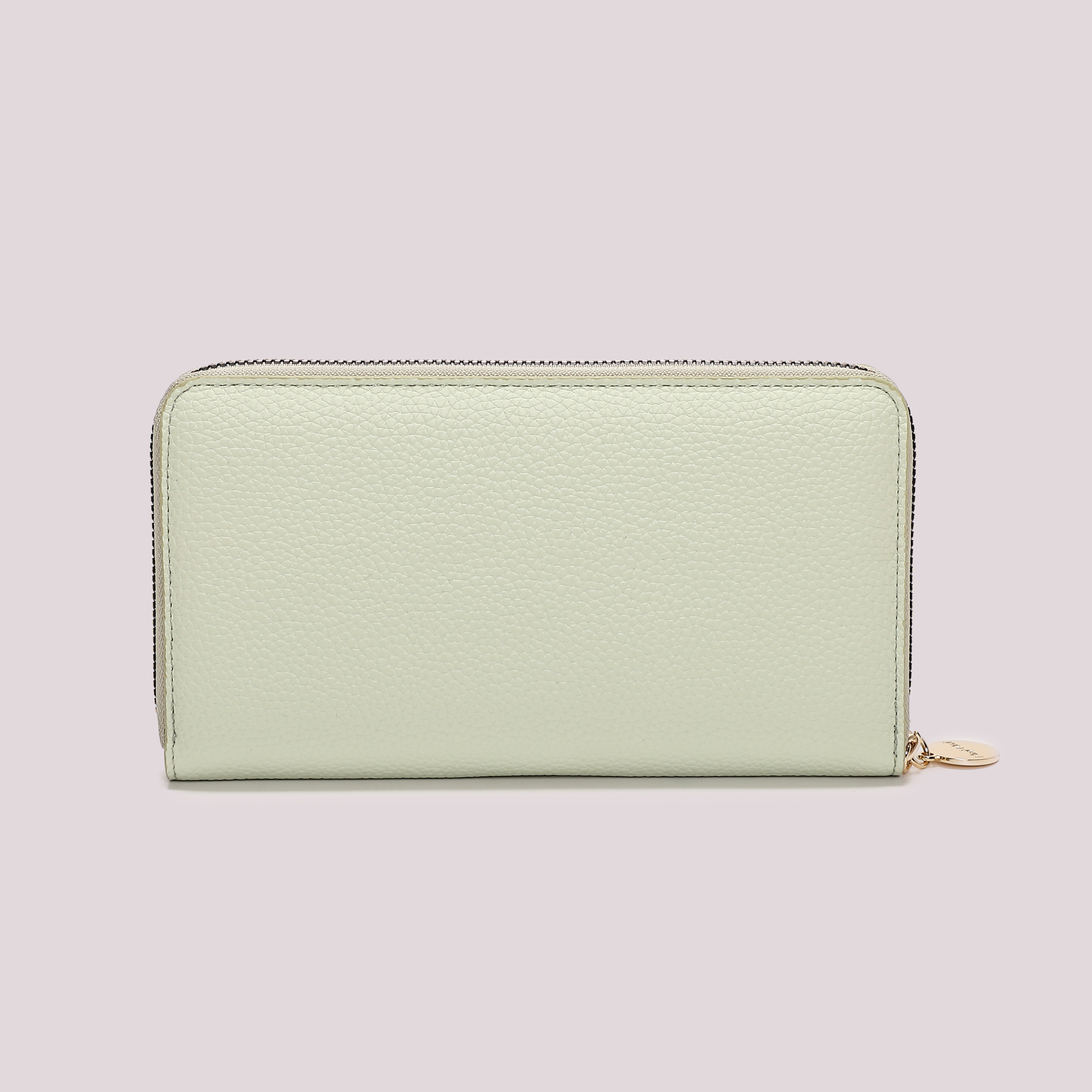 Mimi Mua Portafoglio Grande con Cinturino Zip Bianco