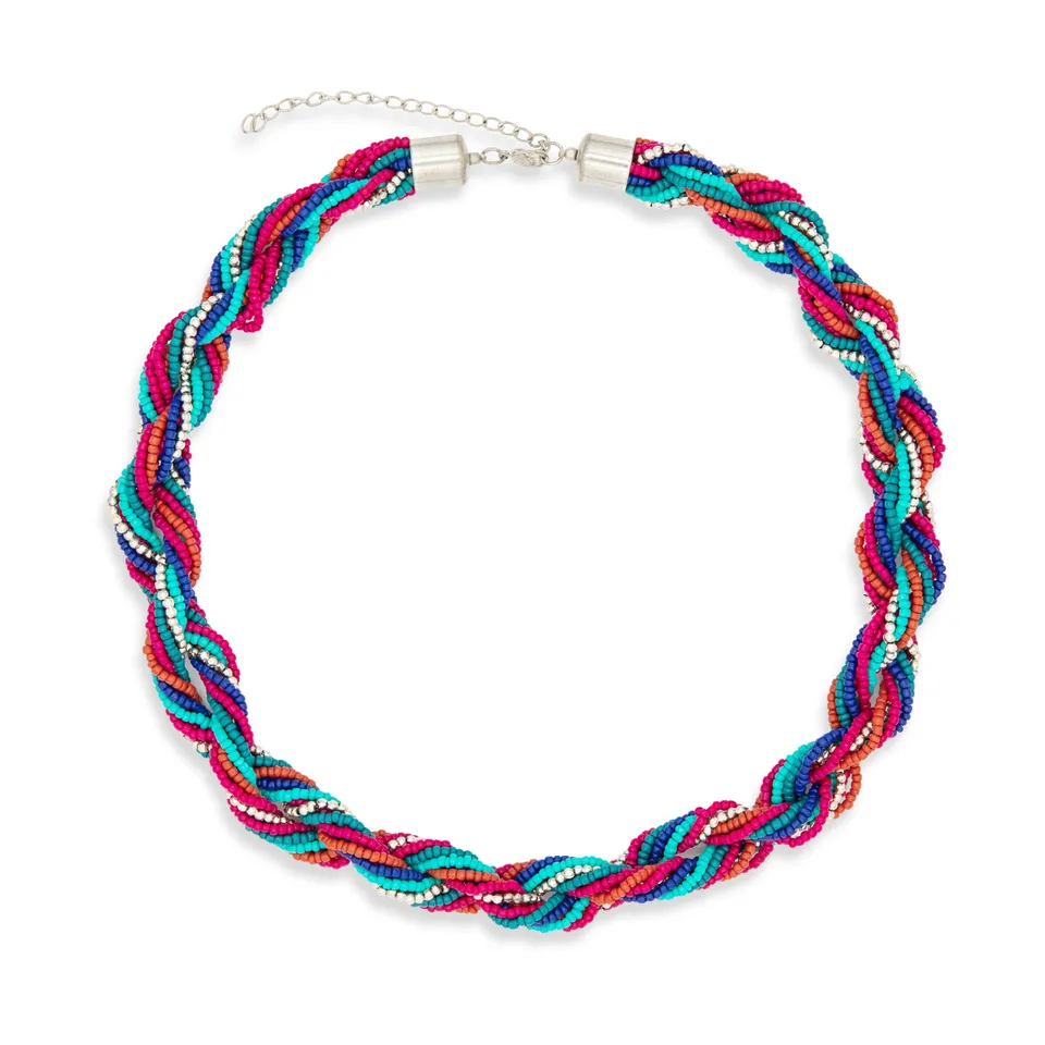 On Earth Cooperative Collection Treccia collana vetro 58 cm