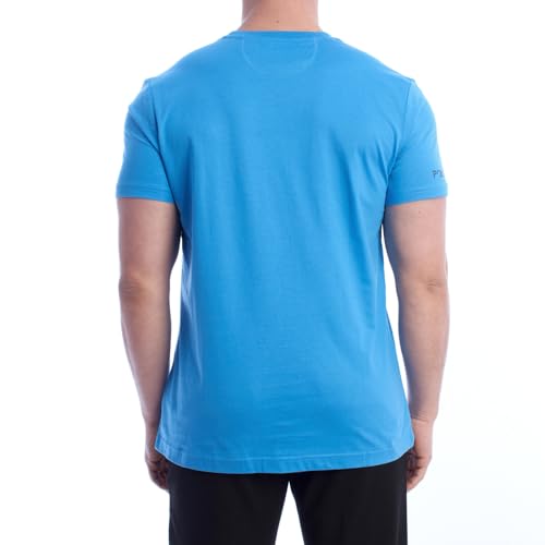 La Martina XMR010-JS206 T-Shirt Uomo Blu Cotone L