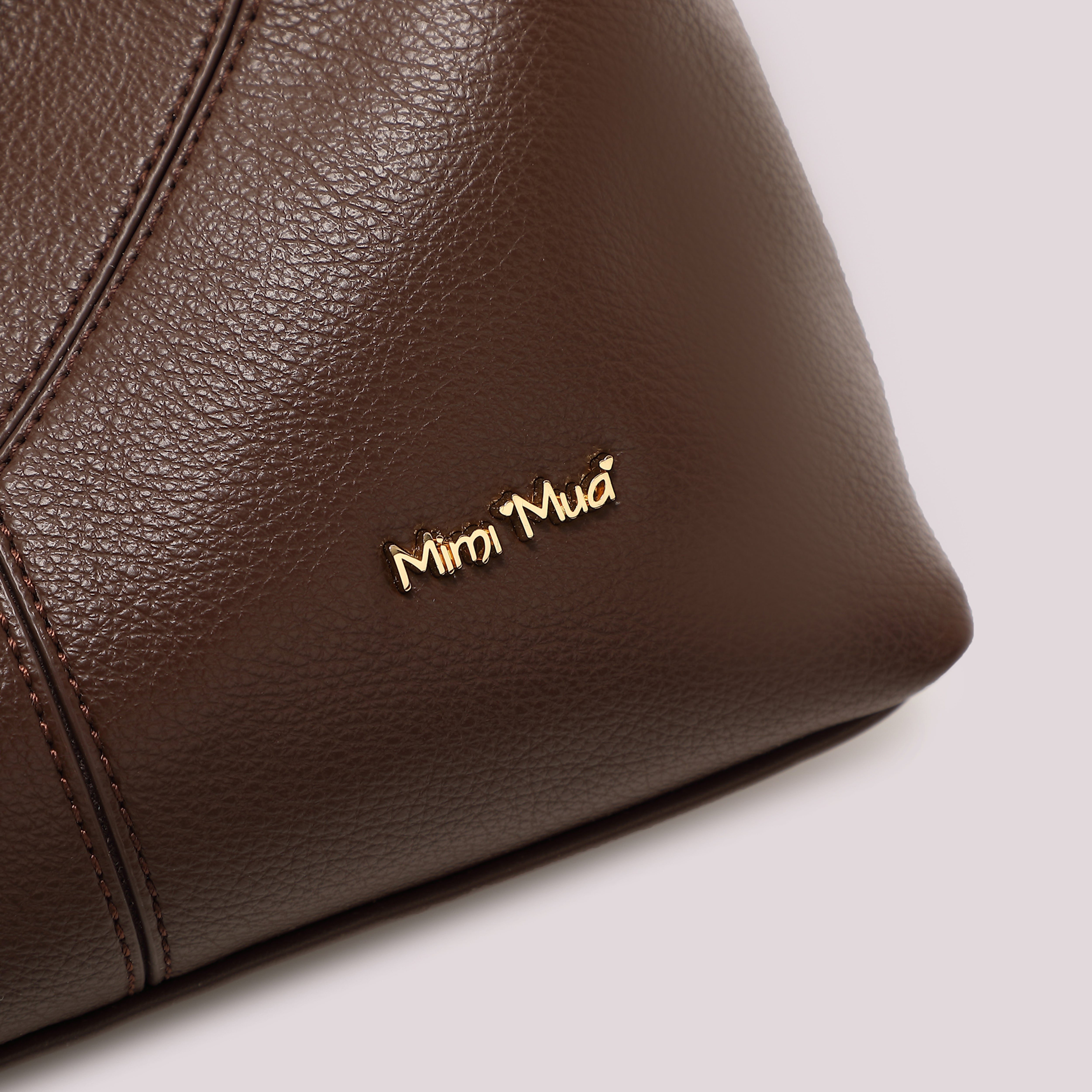 Mimi Mua borsa tracolla lettere zip tracolla nera 22 cm