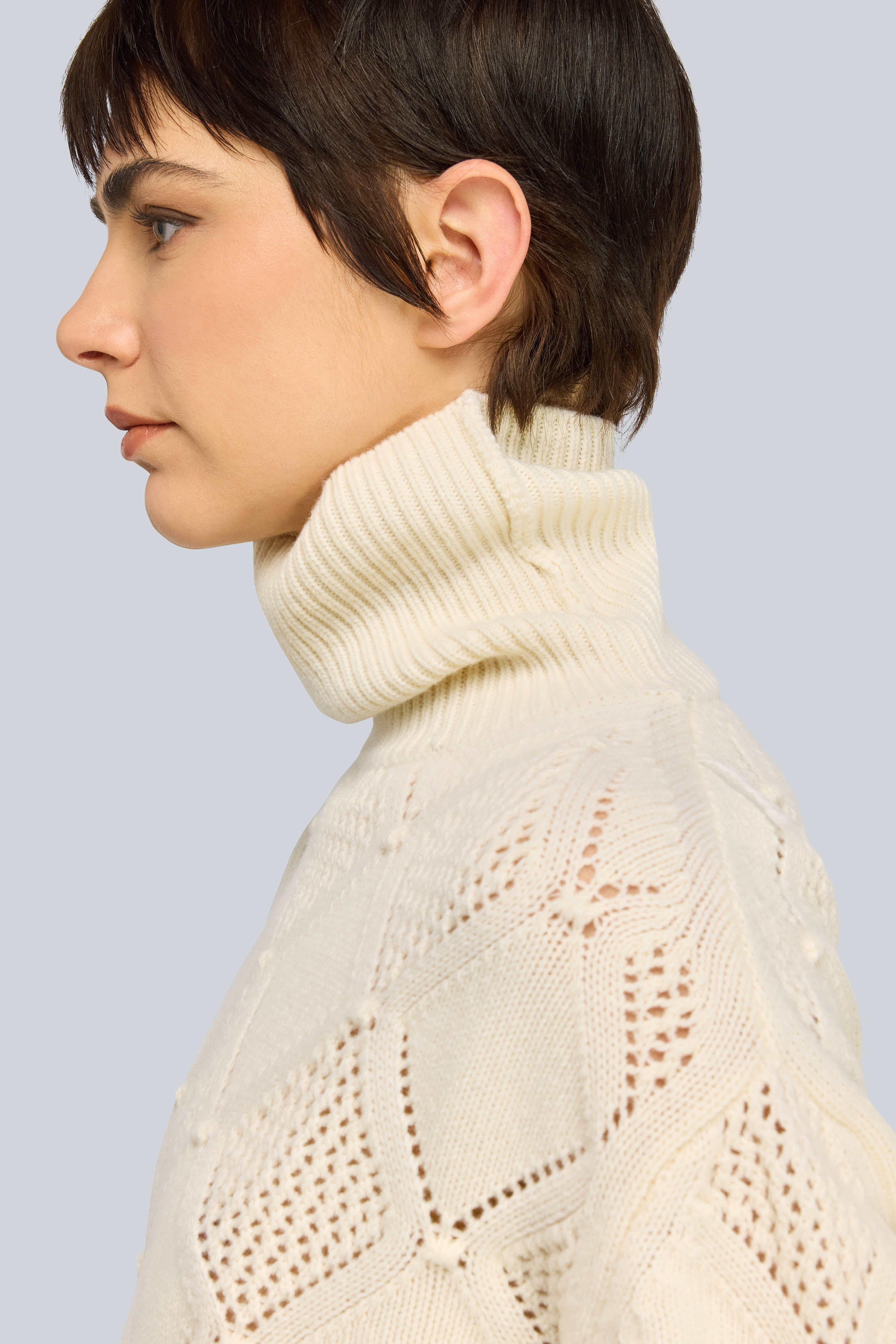 Semicouture Magdalene dolcevita off white rombi