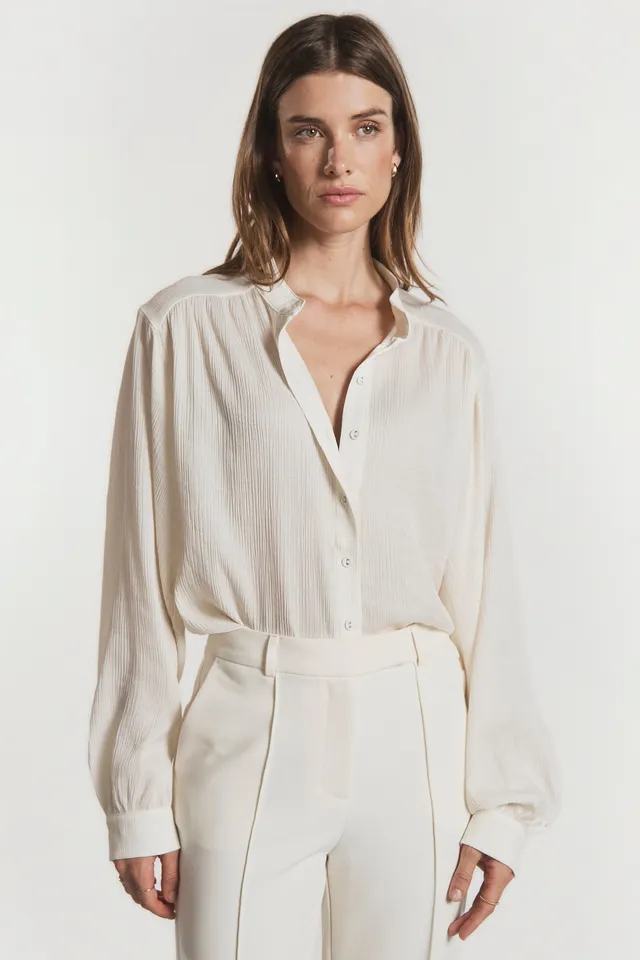 Aaiko Liv blusa crema Sand Shell palloncino