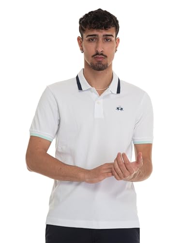 La Martina YMP006-PK001 polo uomo slim fit oliva S