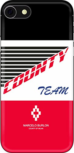 Marcelo Burlon County of Milan cover iPhone 8/7/6 rigida antiurto