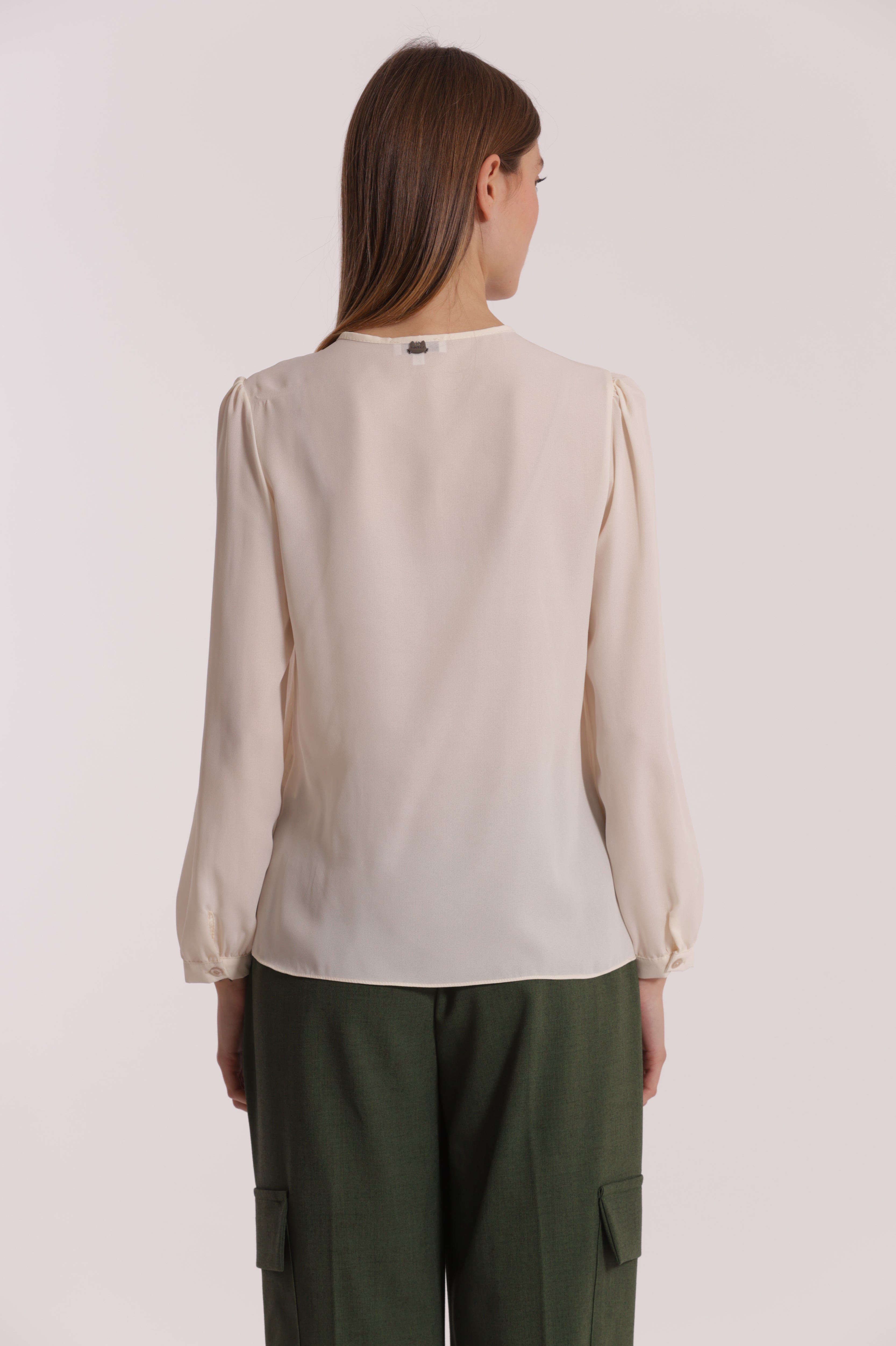 Mimi Mua Blusa con Fiocco camicetta nera con fiocco
