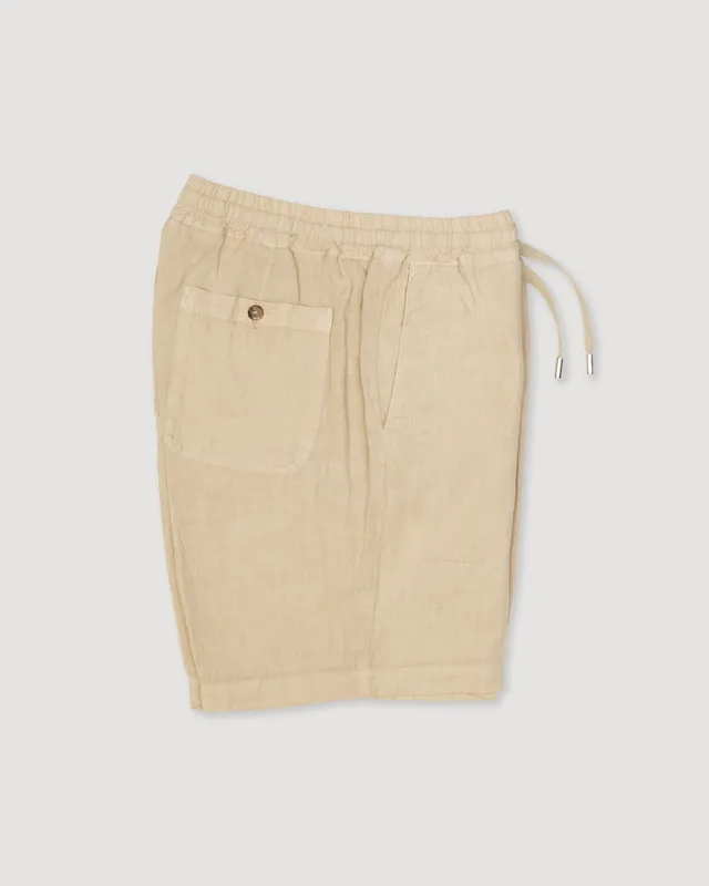 Altea Samuel bermuda lino beige con coulisse