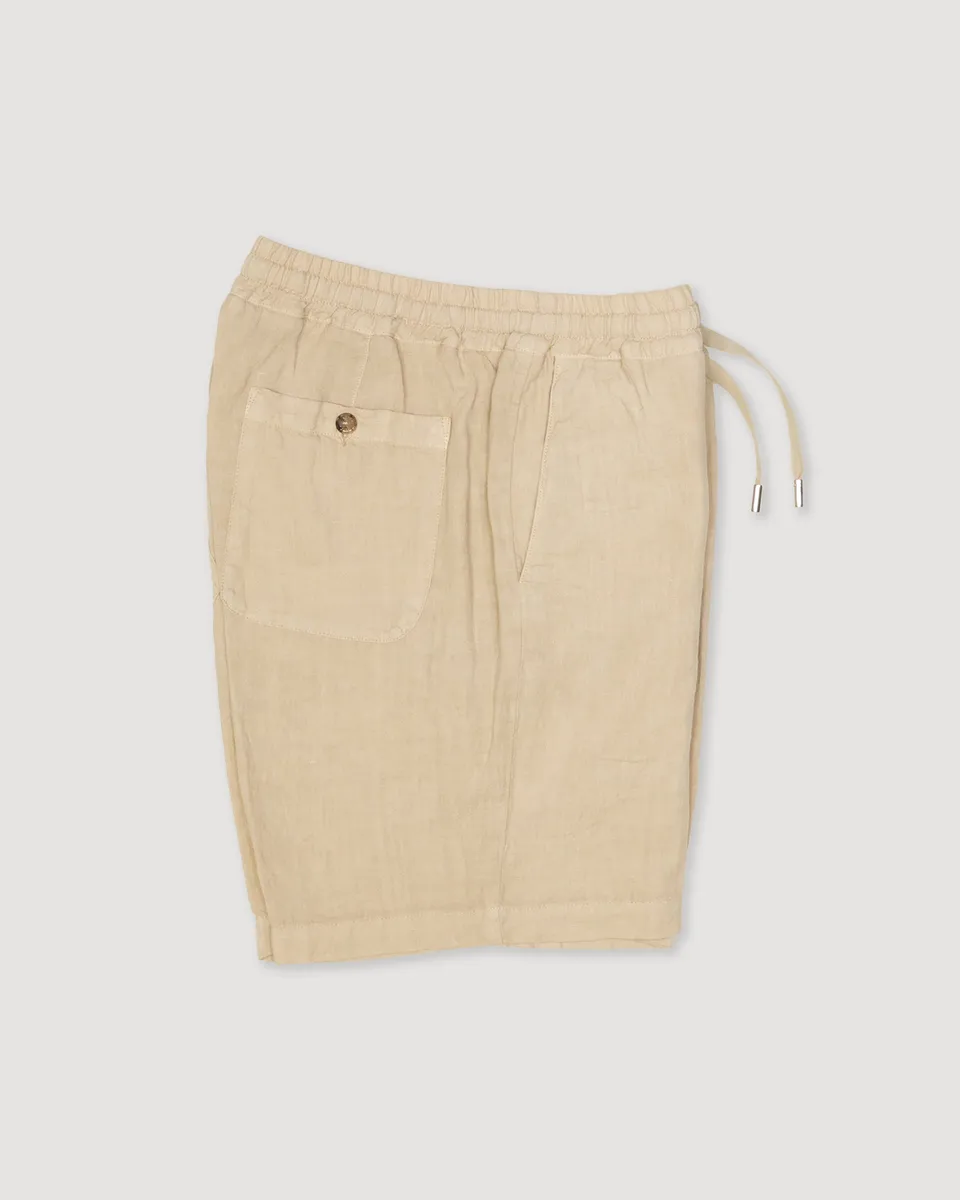 Altea Samuel bermuda lino beige con coulisse