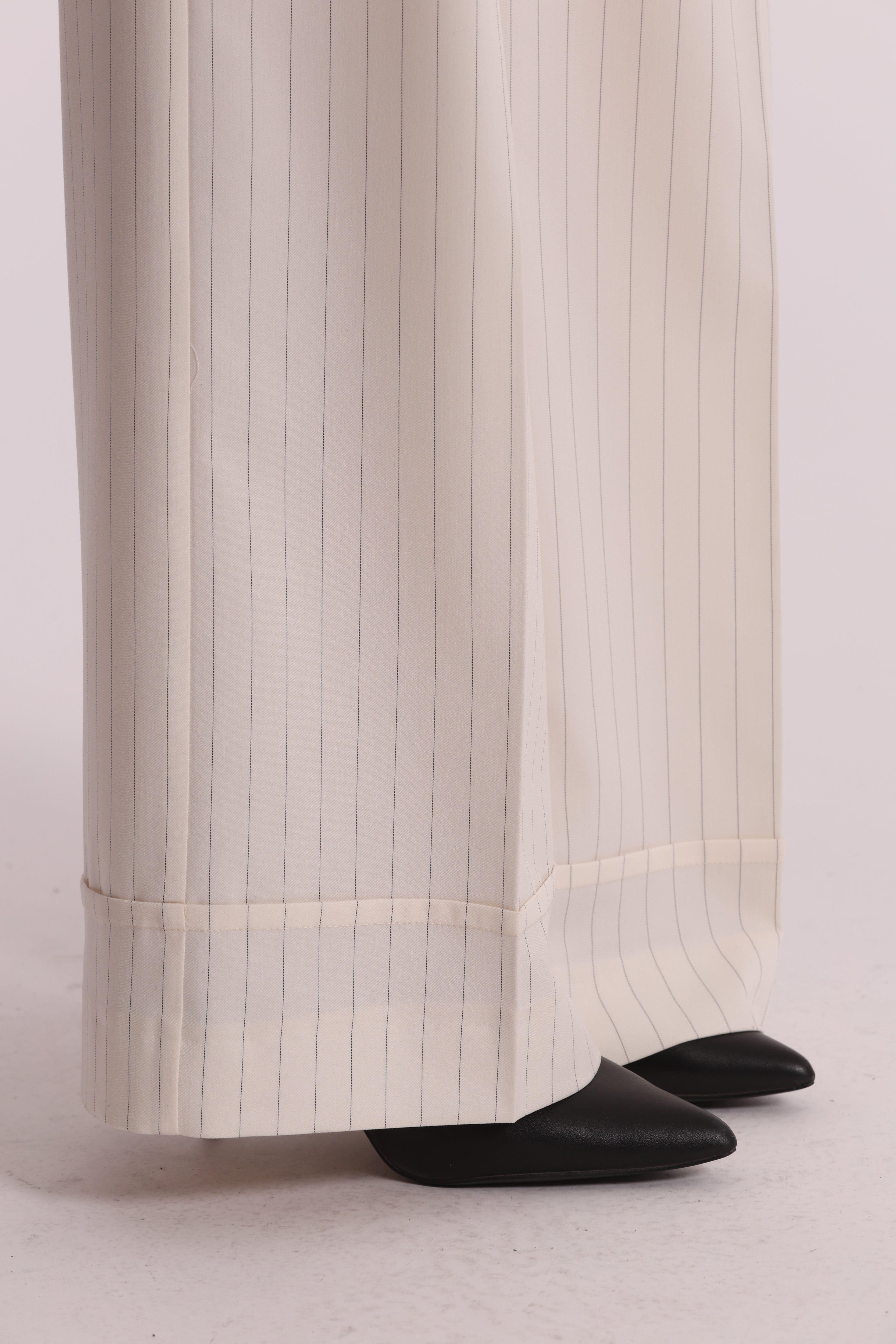 Mimi Mua Palazzo Gessato Pantaloni Gamba Larga