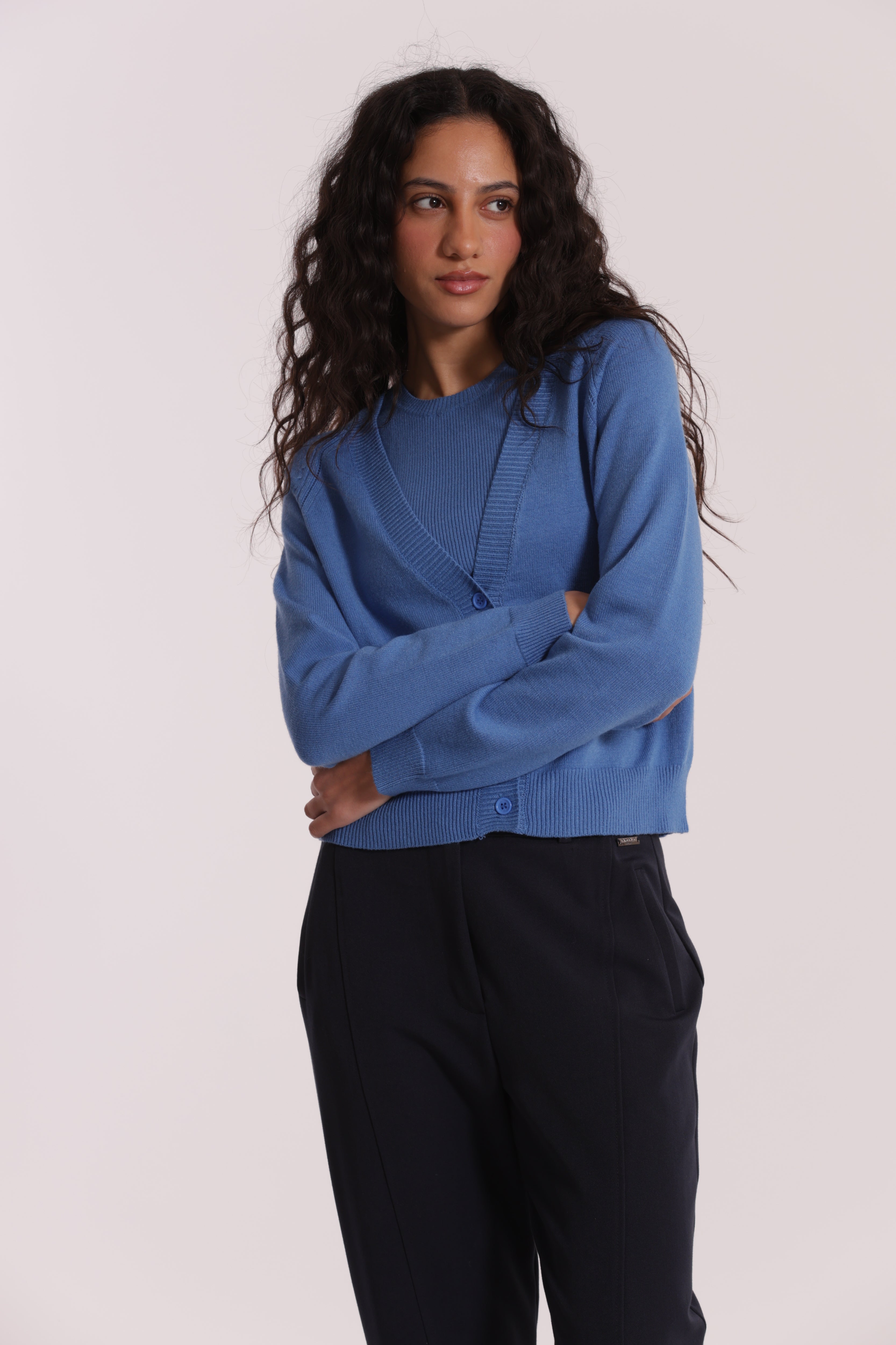 Mimi Mua Bottoni Gioiello cardigan nero viscosa