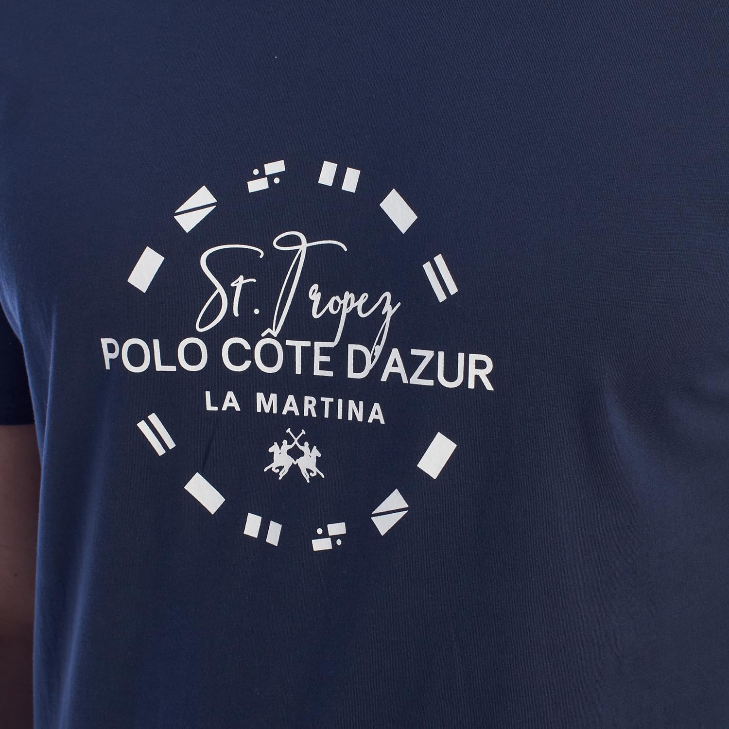 La Martina YMR321 JS206 T-Shirt Uomo Stampa Cotone