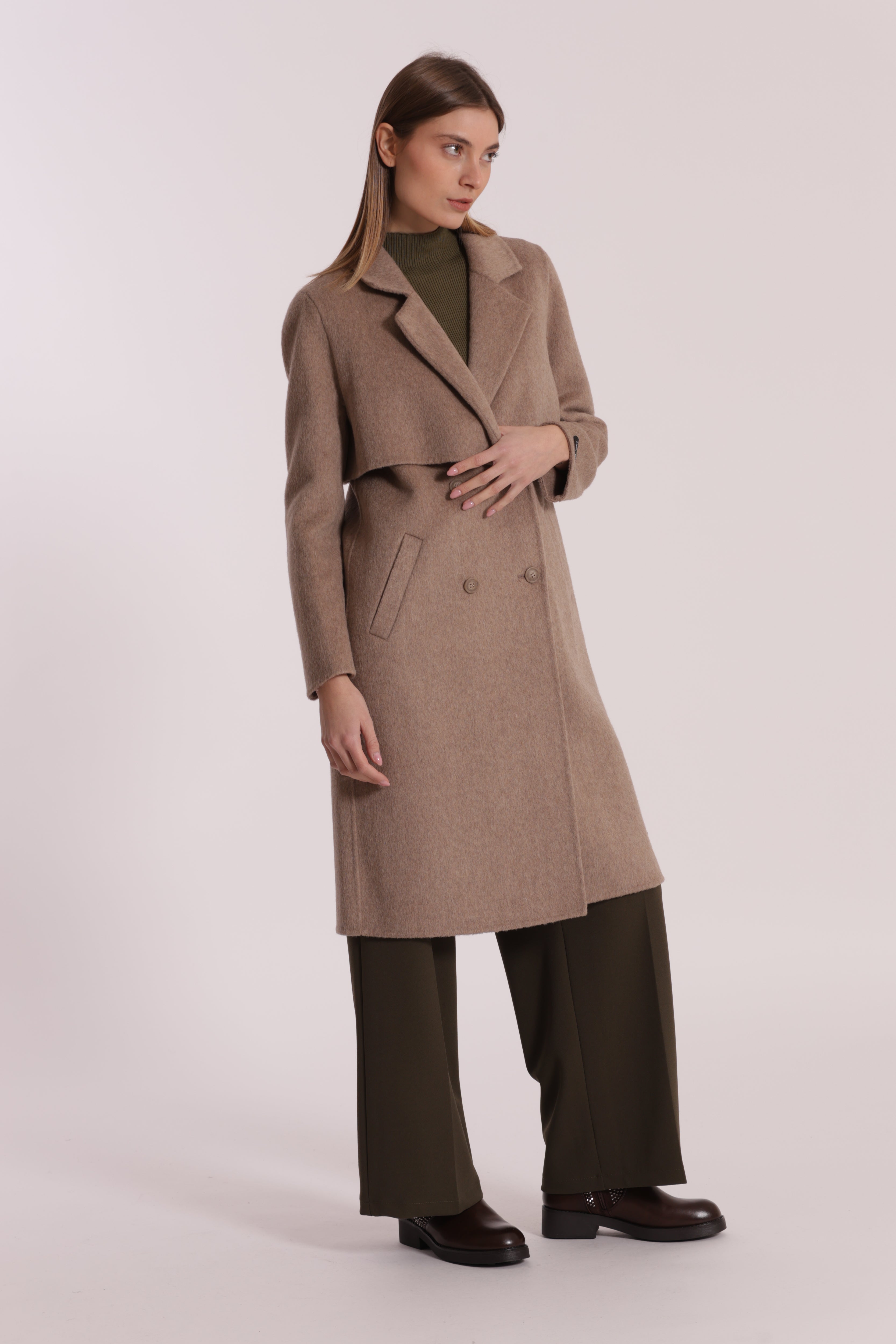 Mimi Mua Barone tto cappotto nero mezza lana