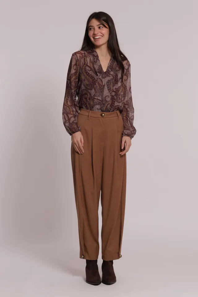 Mimi Mua Vanz pantalone con pinces nero