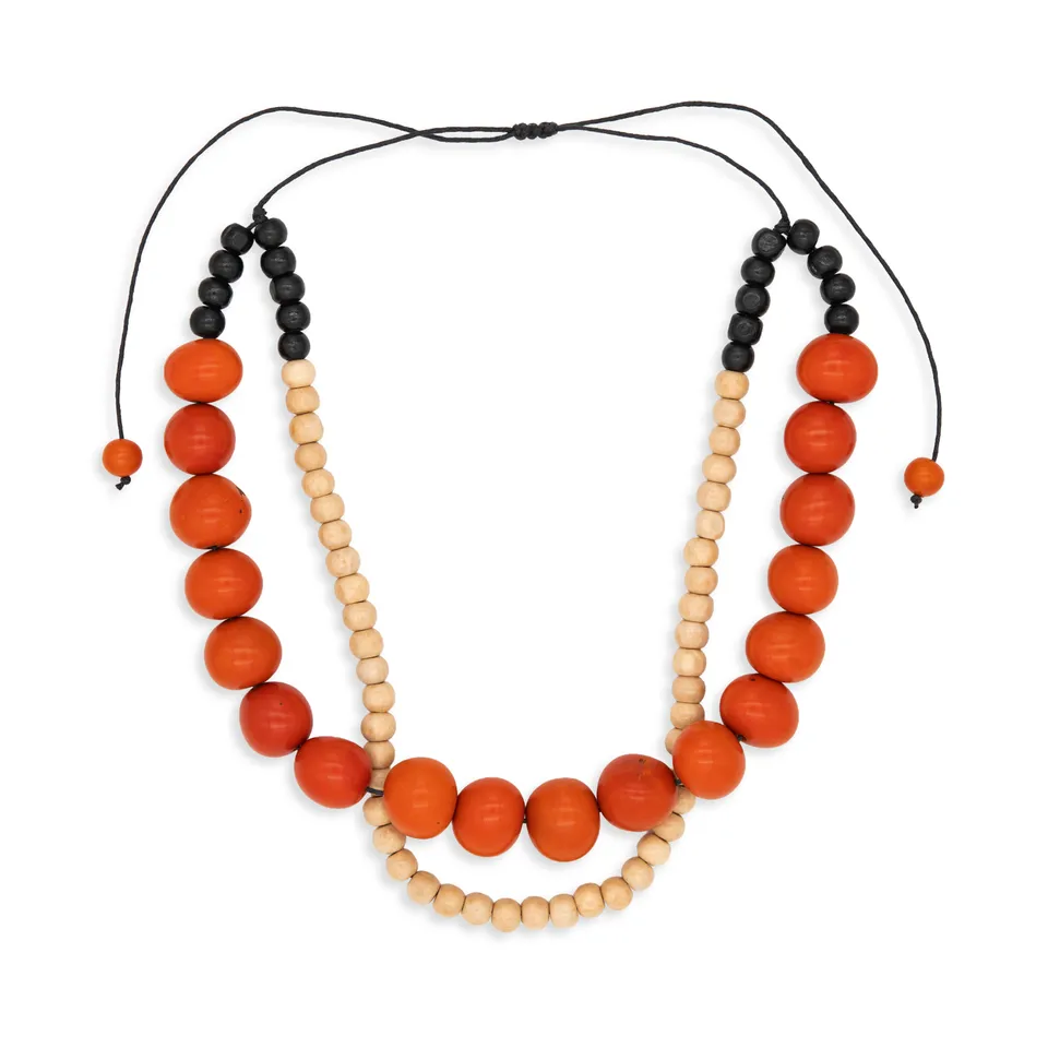 On Earth Cooperative Collection Alba collana semi multicolore 50 cm