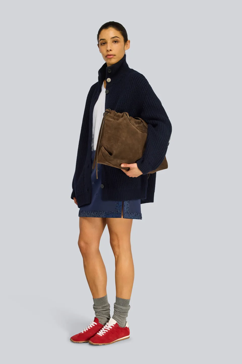Semicouture Bessie bomber blu notte over punto pannocchia