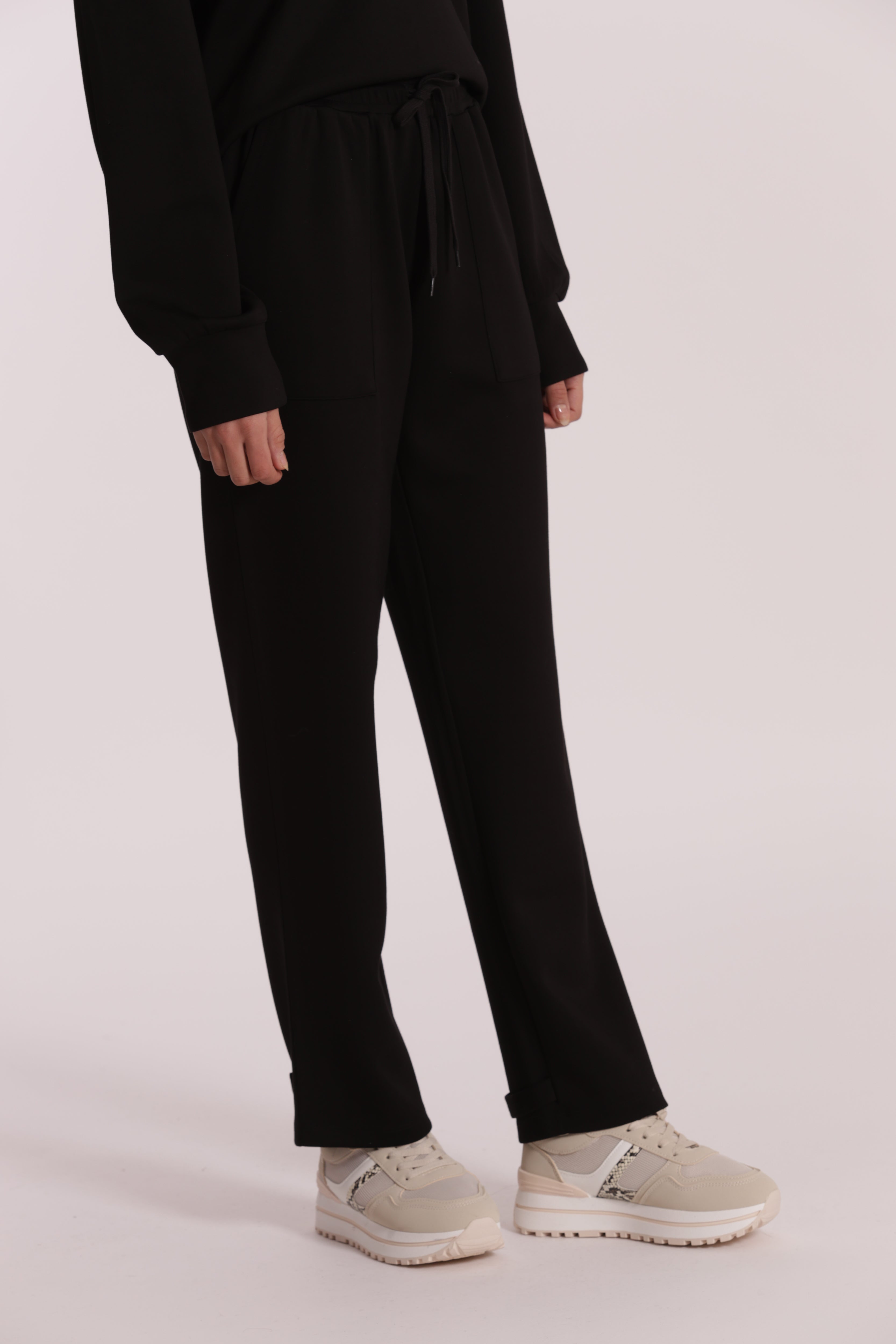 Mimi Mua Pantalone Jogger pantaloni cotone nero