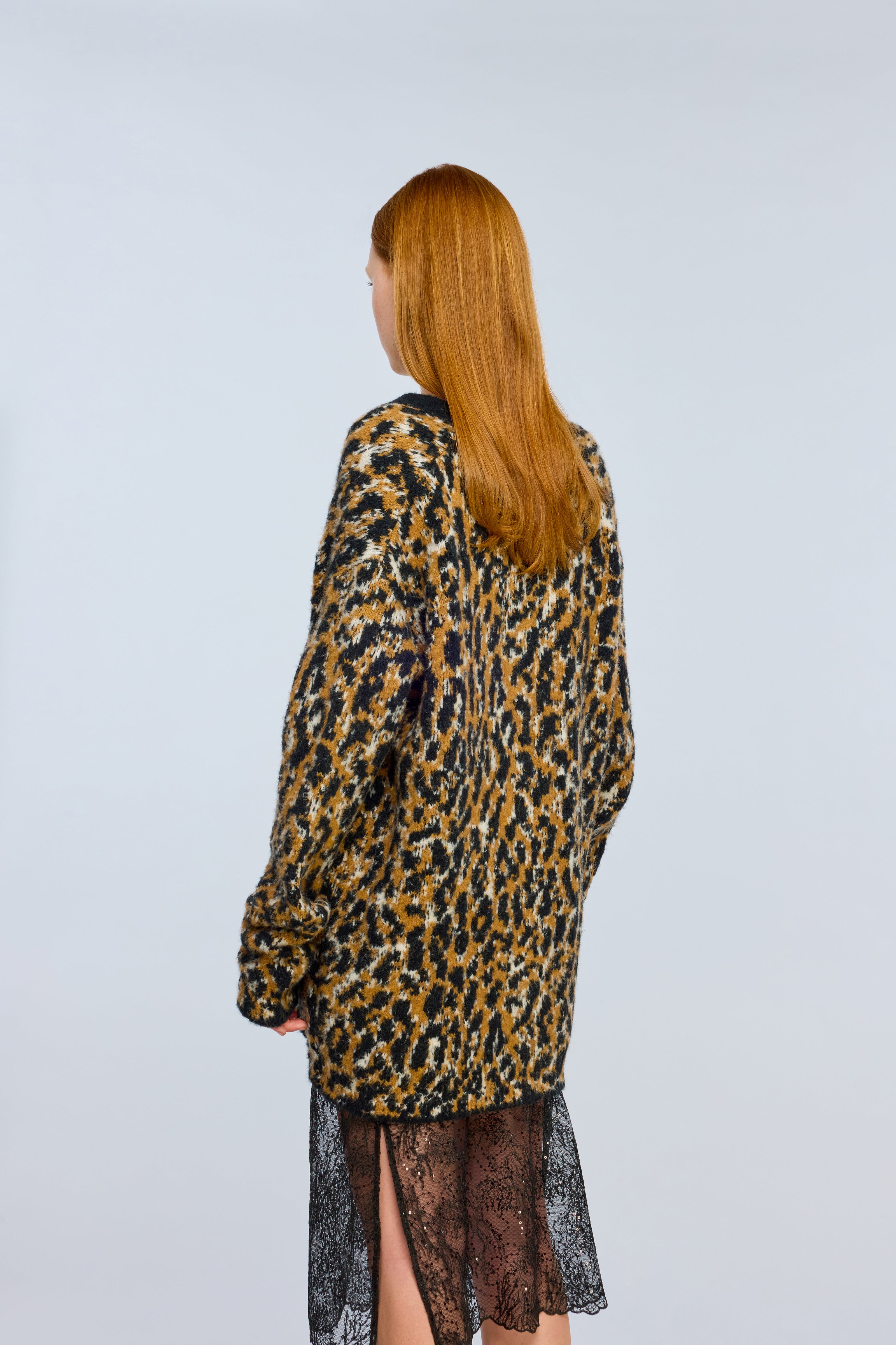 Semicouture Zoe Y6WF28 cardigan maculato jacquard