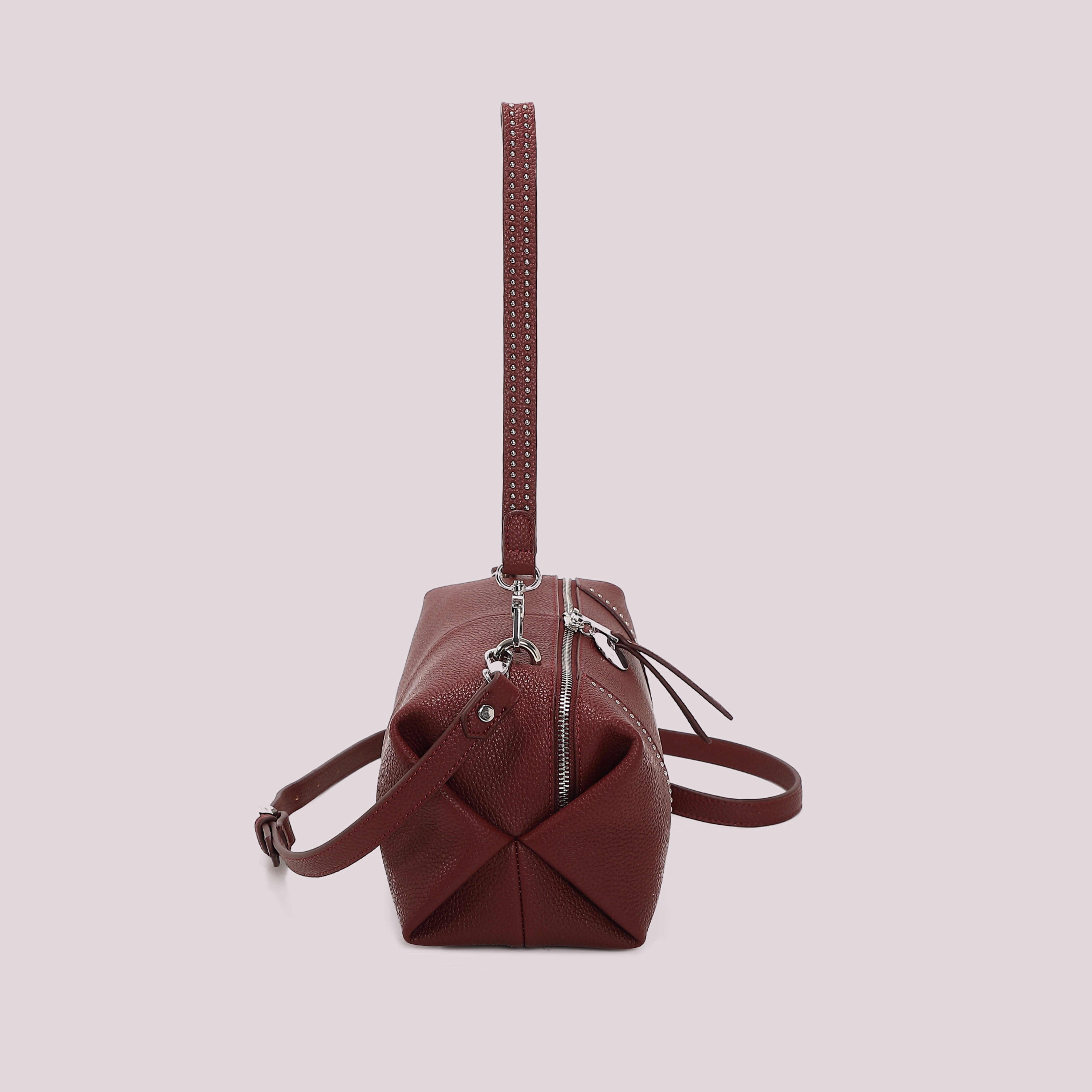 Mimi Mua Borsa a Spalla Piccole Borchie Ecopelle