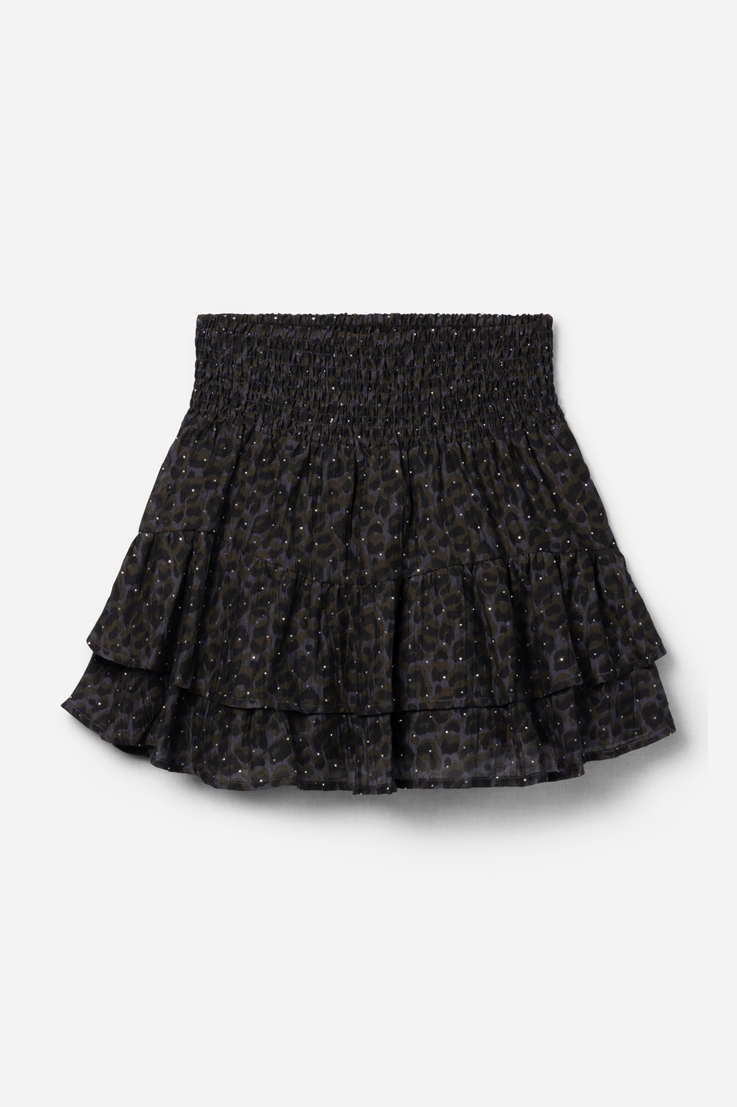 Aaiko Billi gonna verde animalier bambina balze