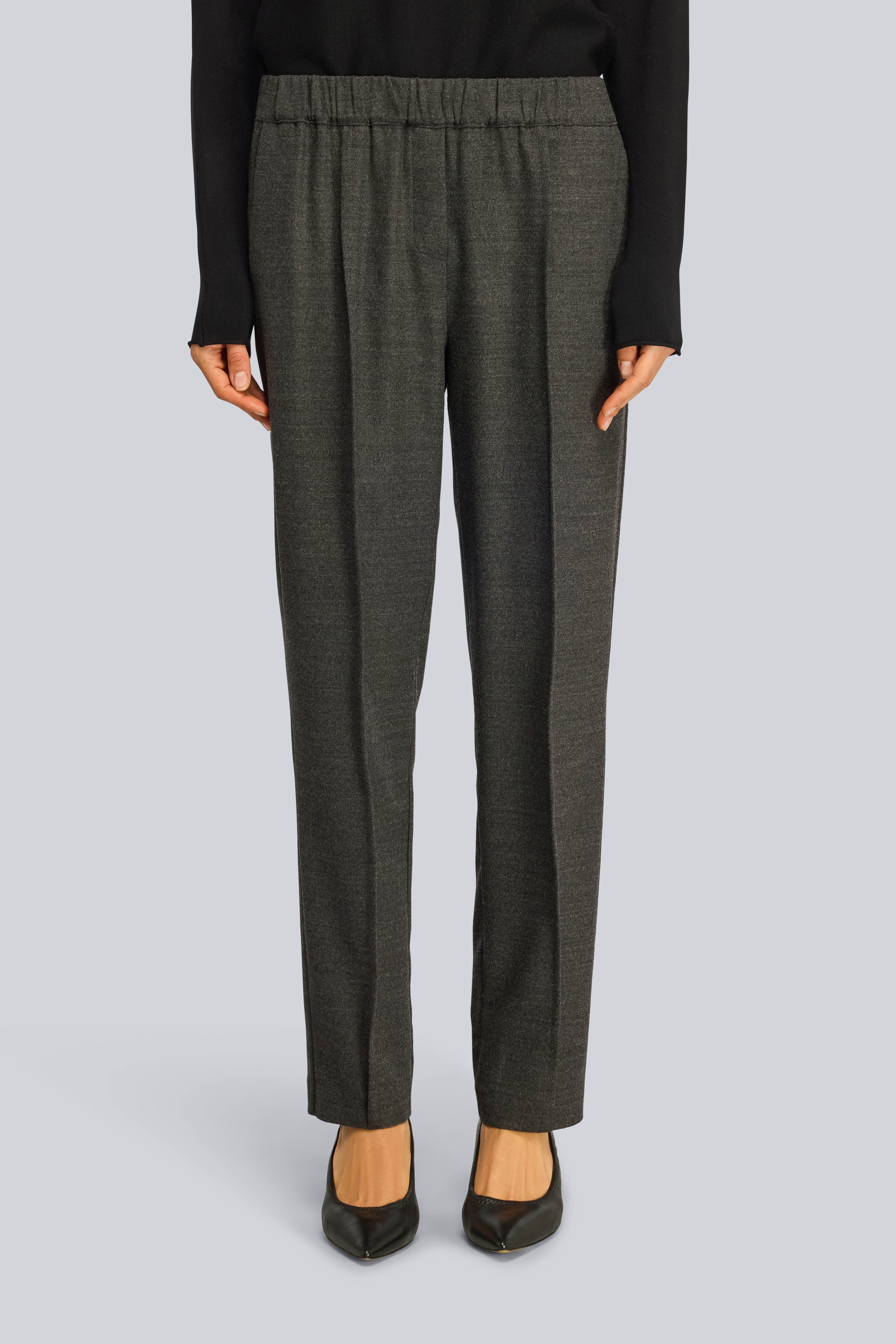 Semicouture Alfie pantalone flanella regular antracite