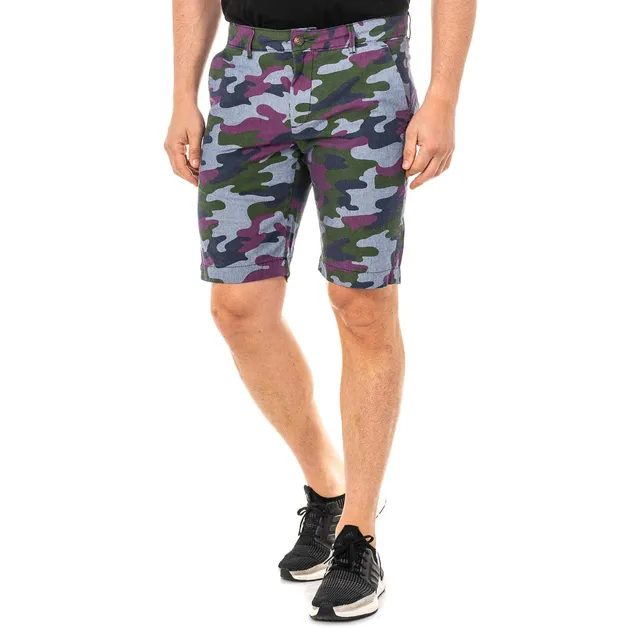 La Martina LMB007 bermuda uomo 46 taglio dritto cintura