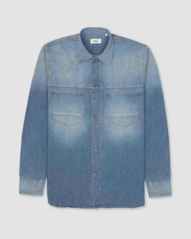 Altea Sendell camicia denim cotone taschini